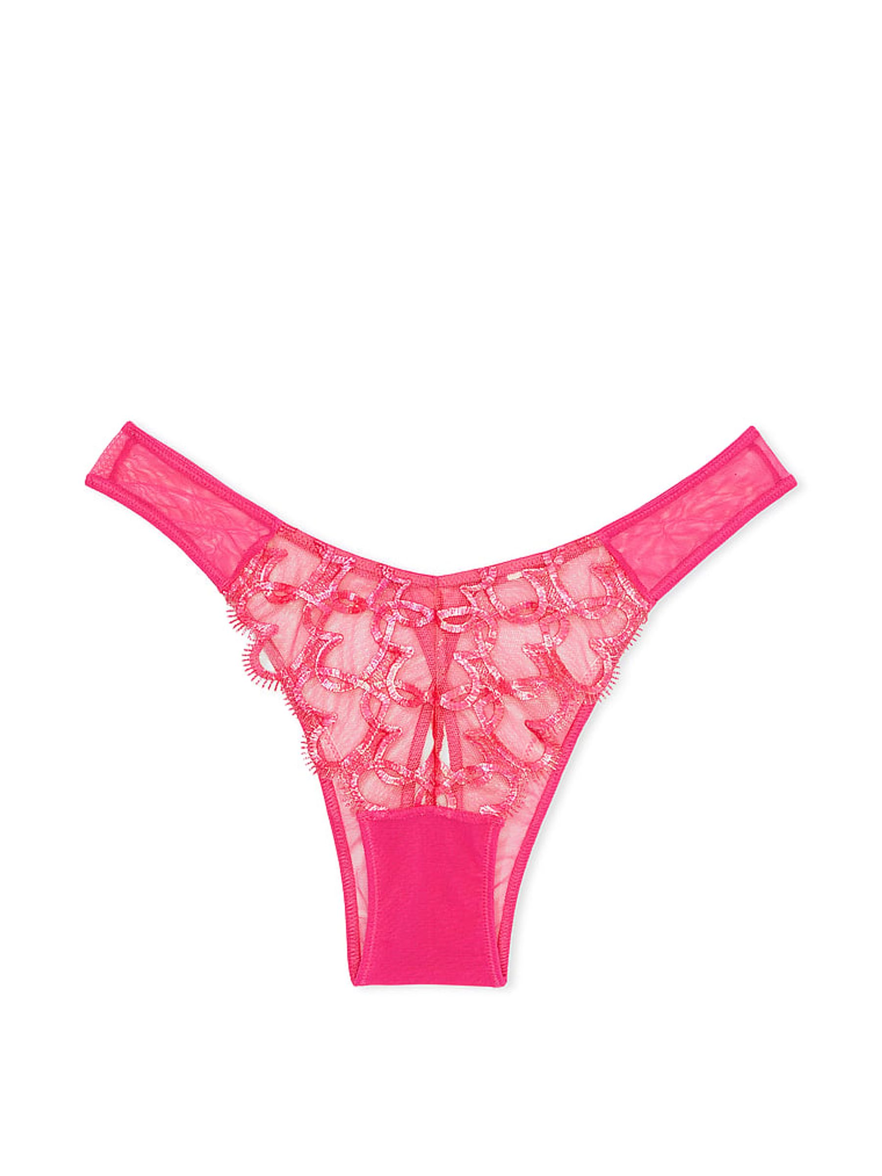Forever Pink Brazilian Embroidered Knickers - Image 3 of 3