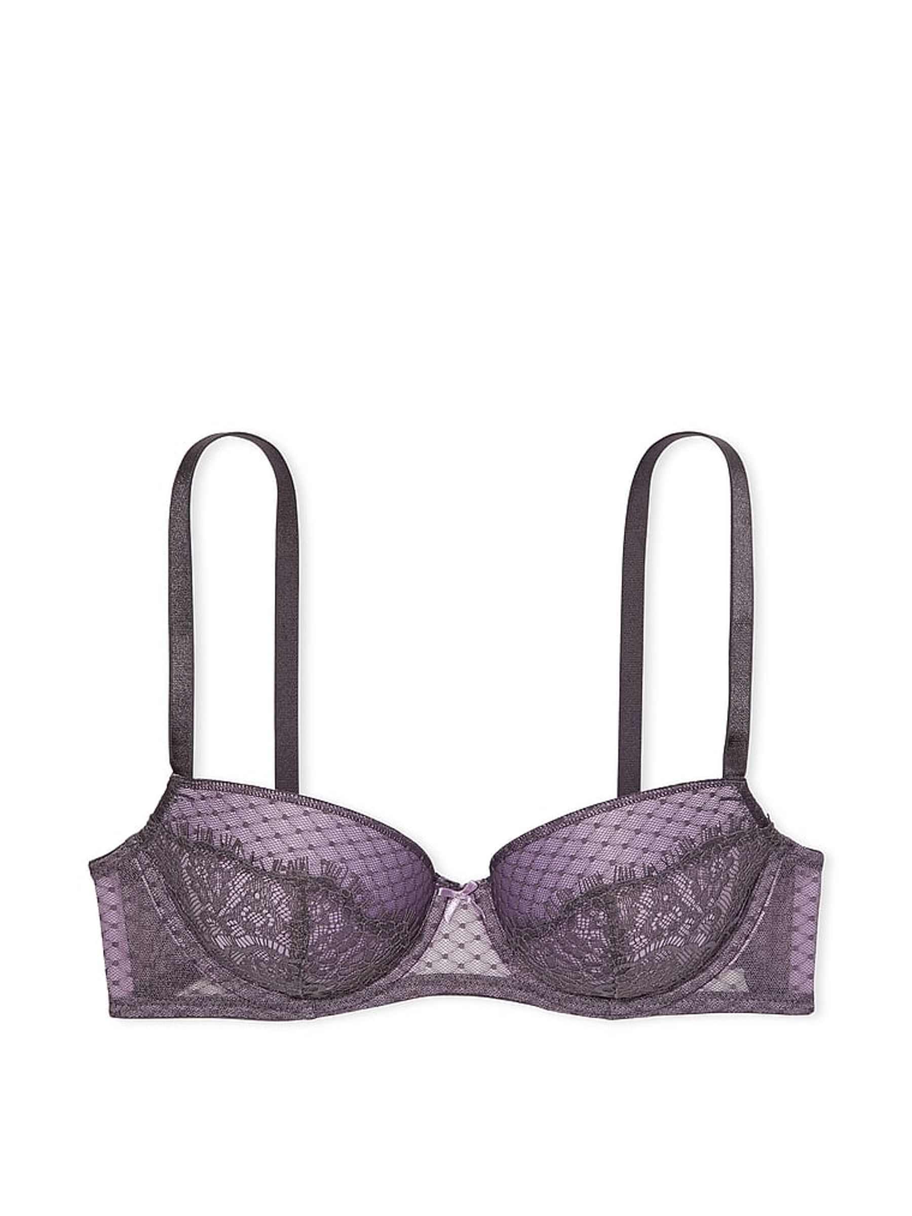 Tornado Purple Lace Lightly Lined Demi Bra - Image 3 of 4