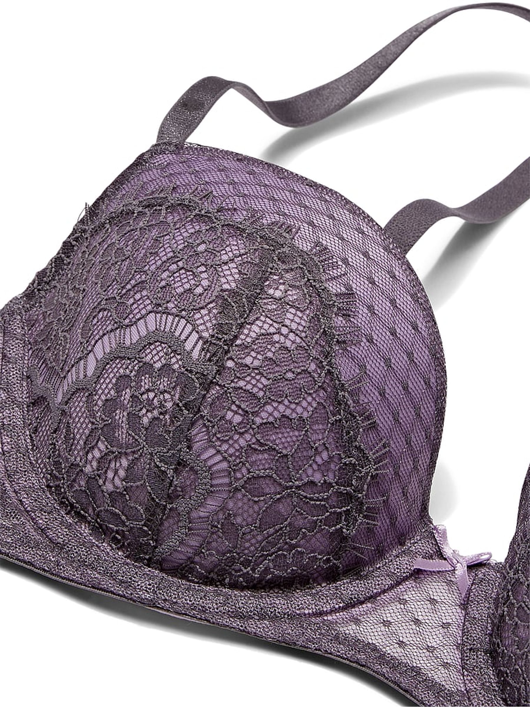 Tornado Purple Lace Lightly Lined Demi Bra - Image 4 of 4