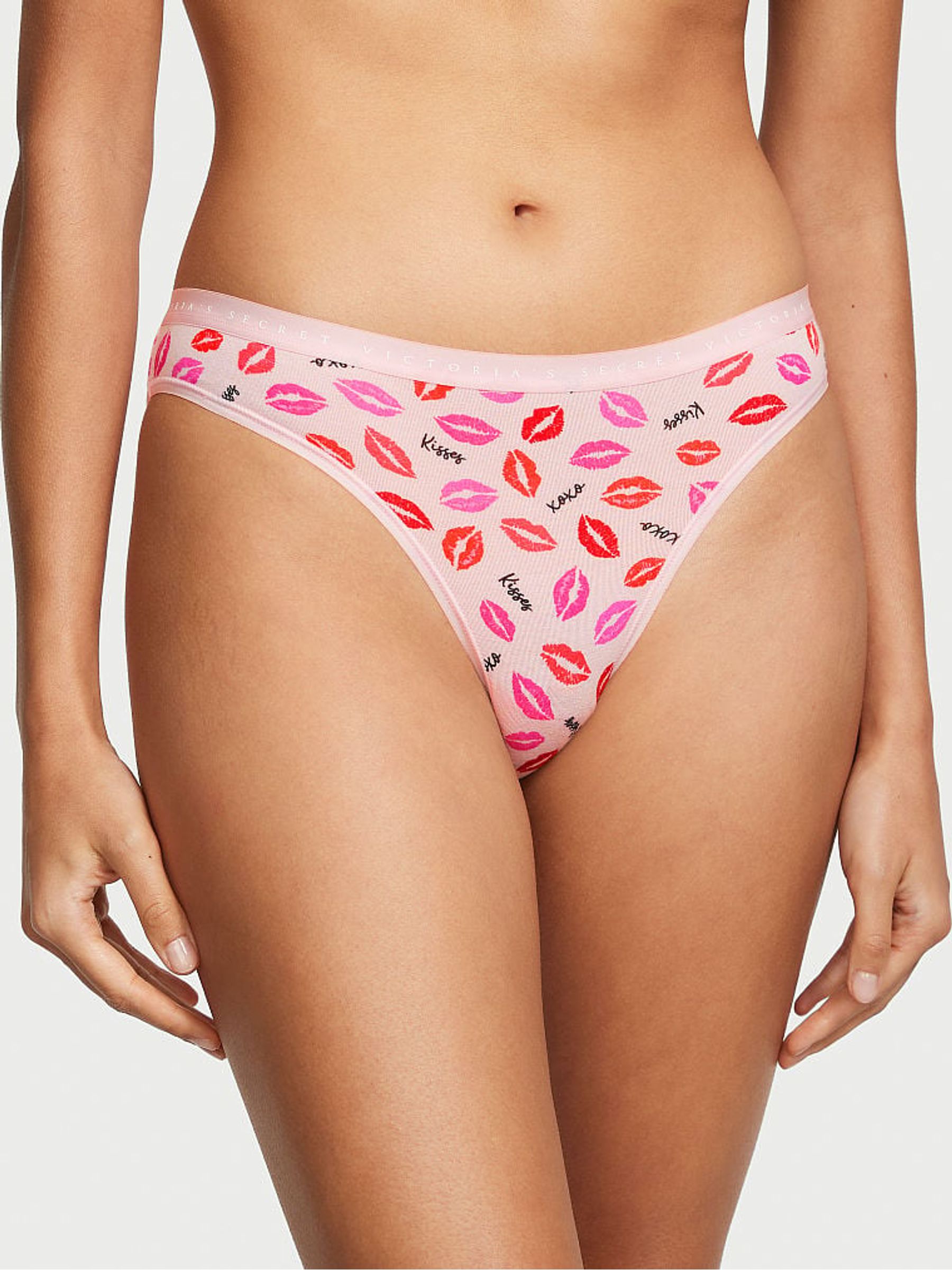 Pretty Blossom Kiss Pink Printed Bikini Knickers - Image 1 of 3