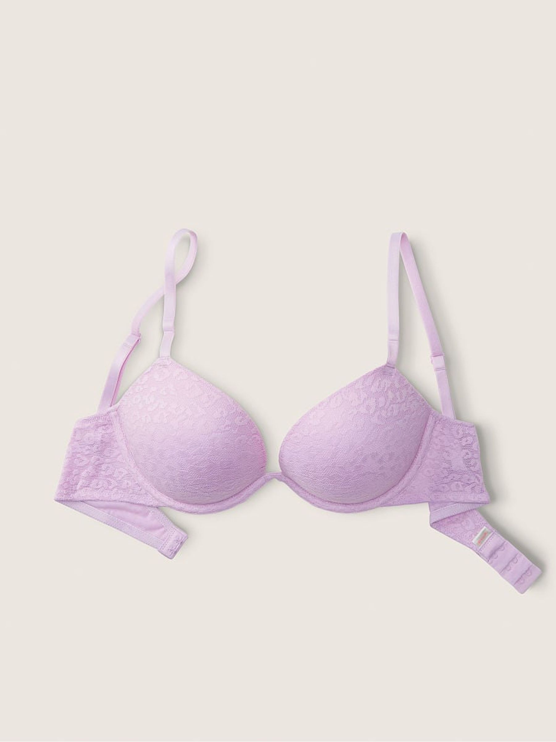 Misty Lilac Purple Lace Super Push Up T-Shirt Bra - Image 3 of 3