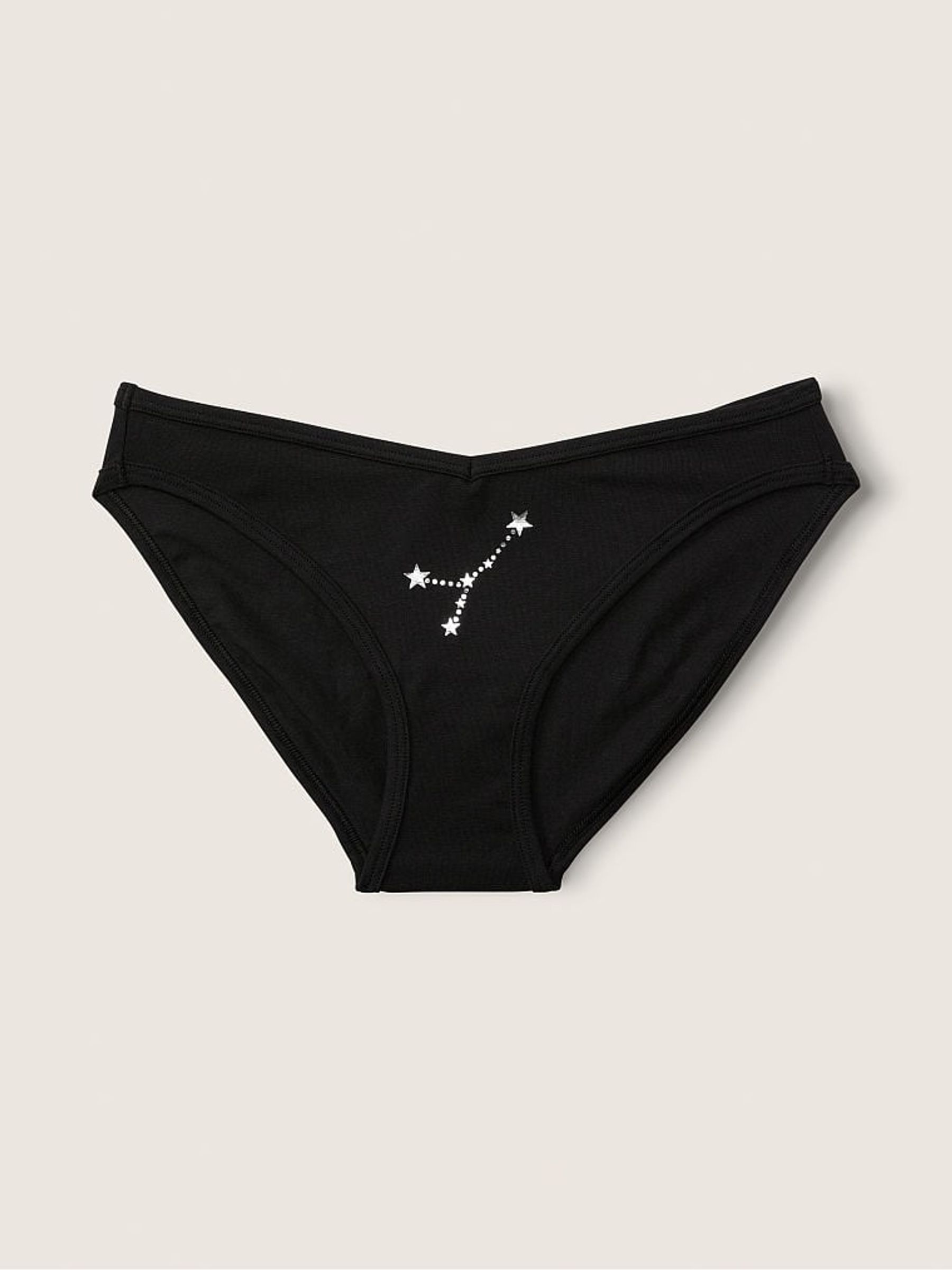 Cancer Black Astrology Cotton Bikini Knickers - Image 1 of 3