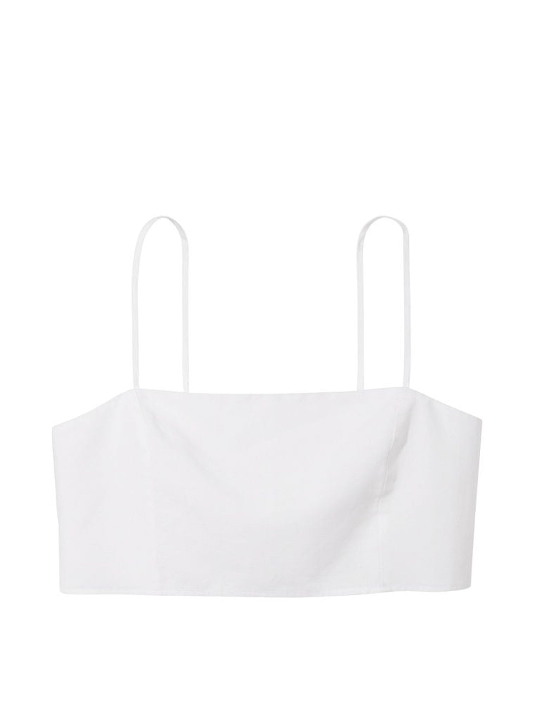 White Linen Crop Top - Image 3 of 4