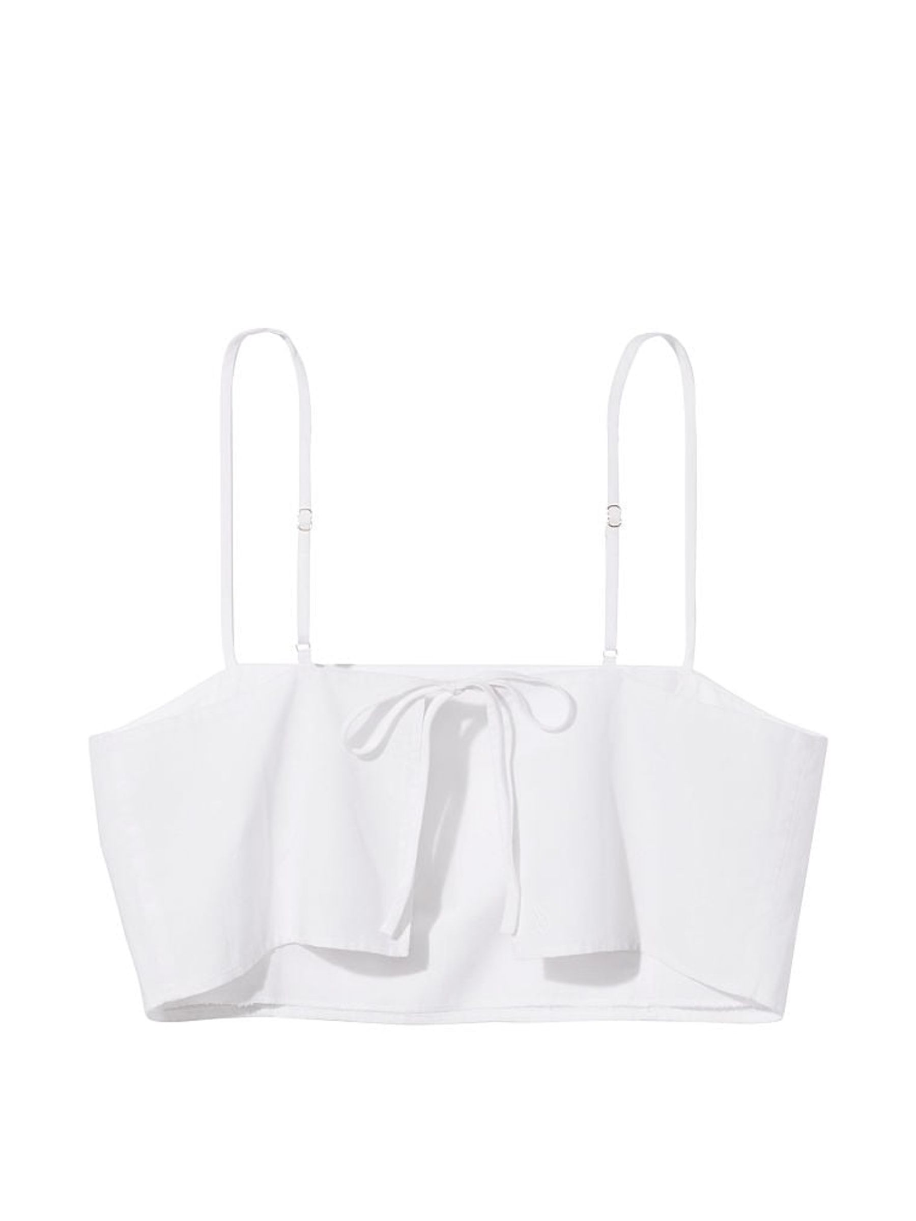 White Linen Crop Top - Image 4 of 4
