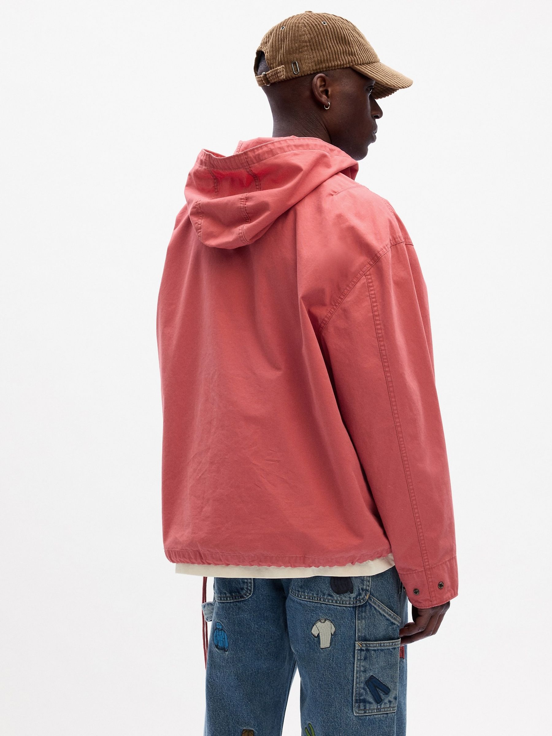 Red Unisex Sean Wotherspoon Anorak Jacket - Image 2 of 4