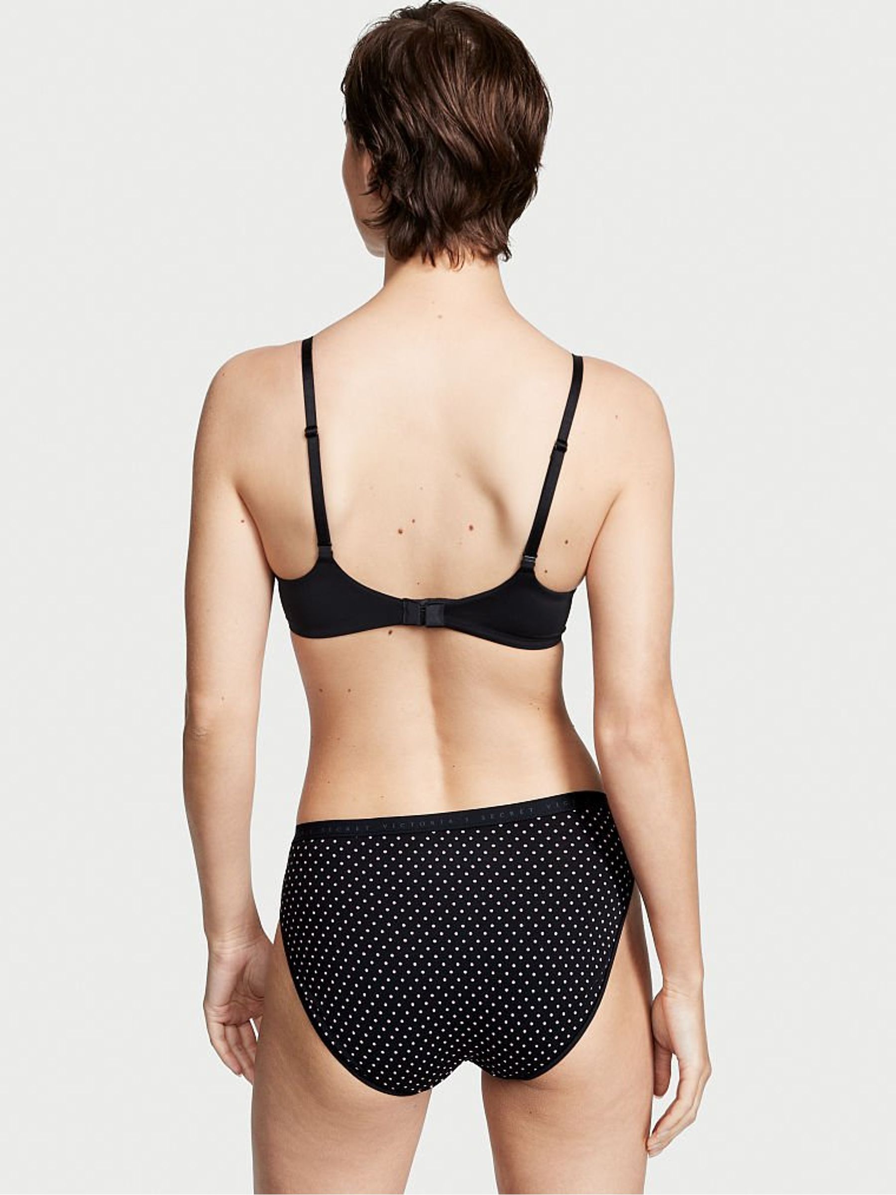 Black Cotton High Leg Bikini Knickers - Image 2 of 2