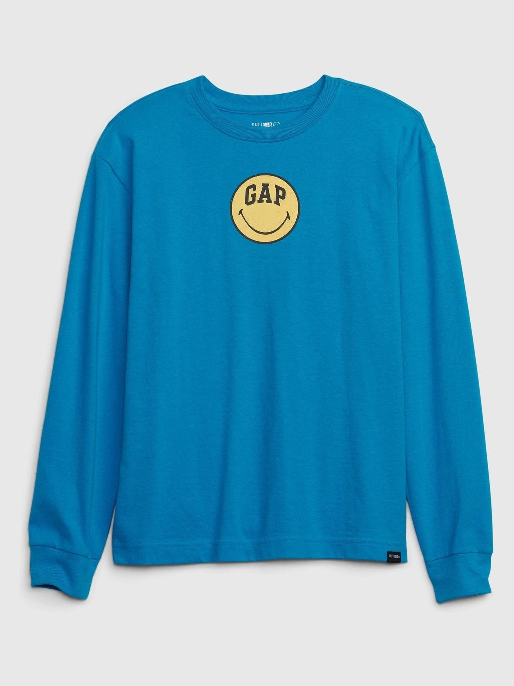 Smiley Organic Cotton Graphic T-Shirt - Image 1 of 2