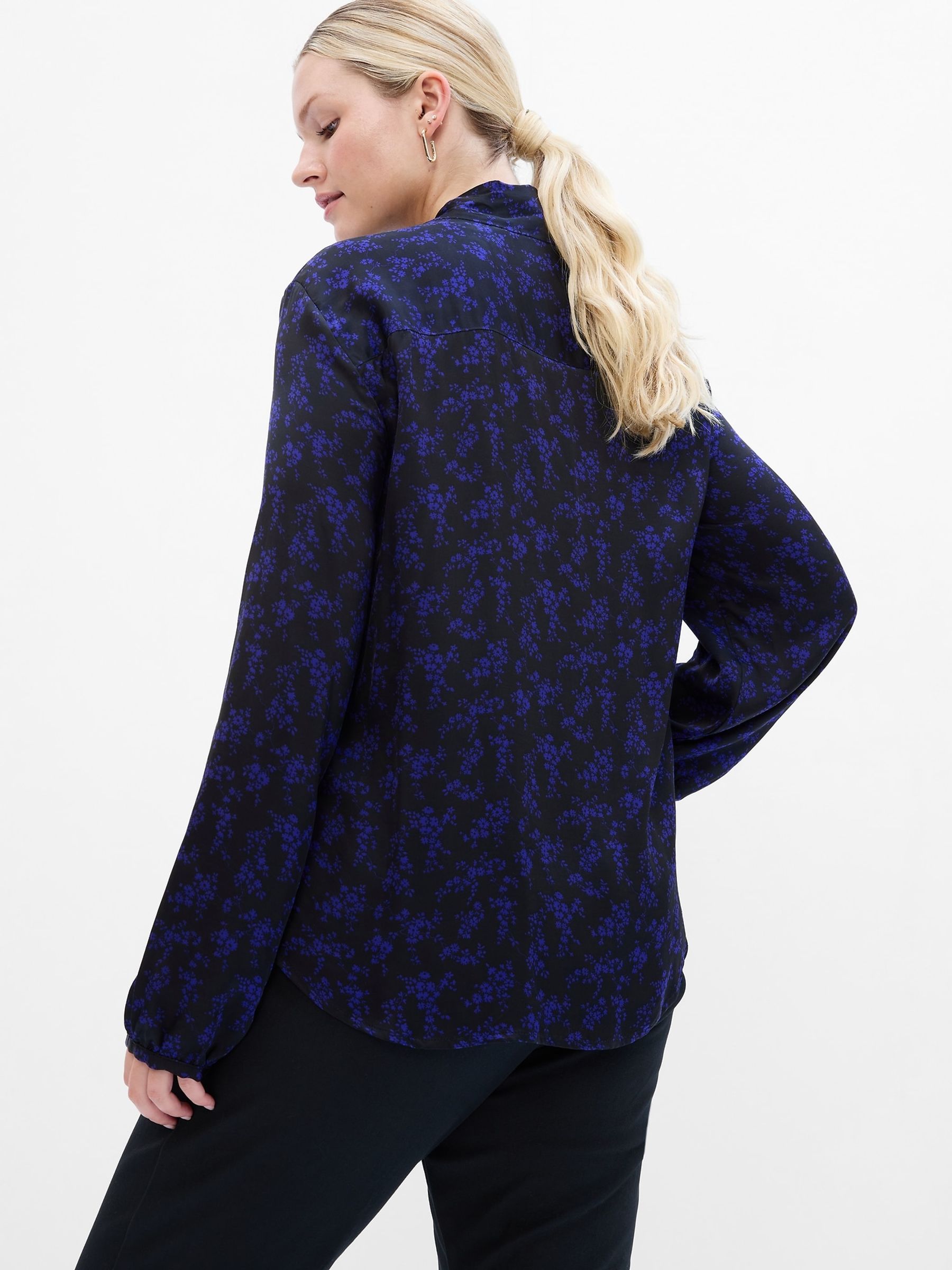 Blue Scarf Top - Image 2 of 5