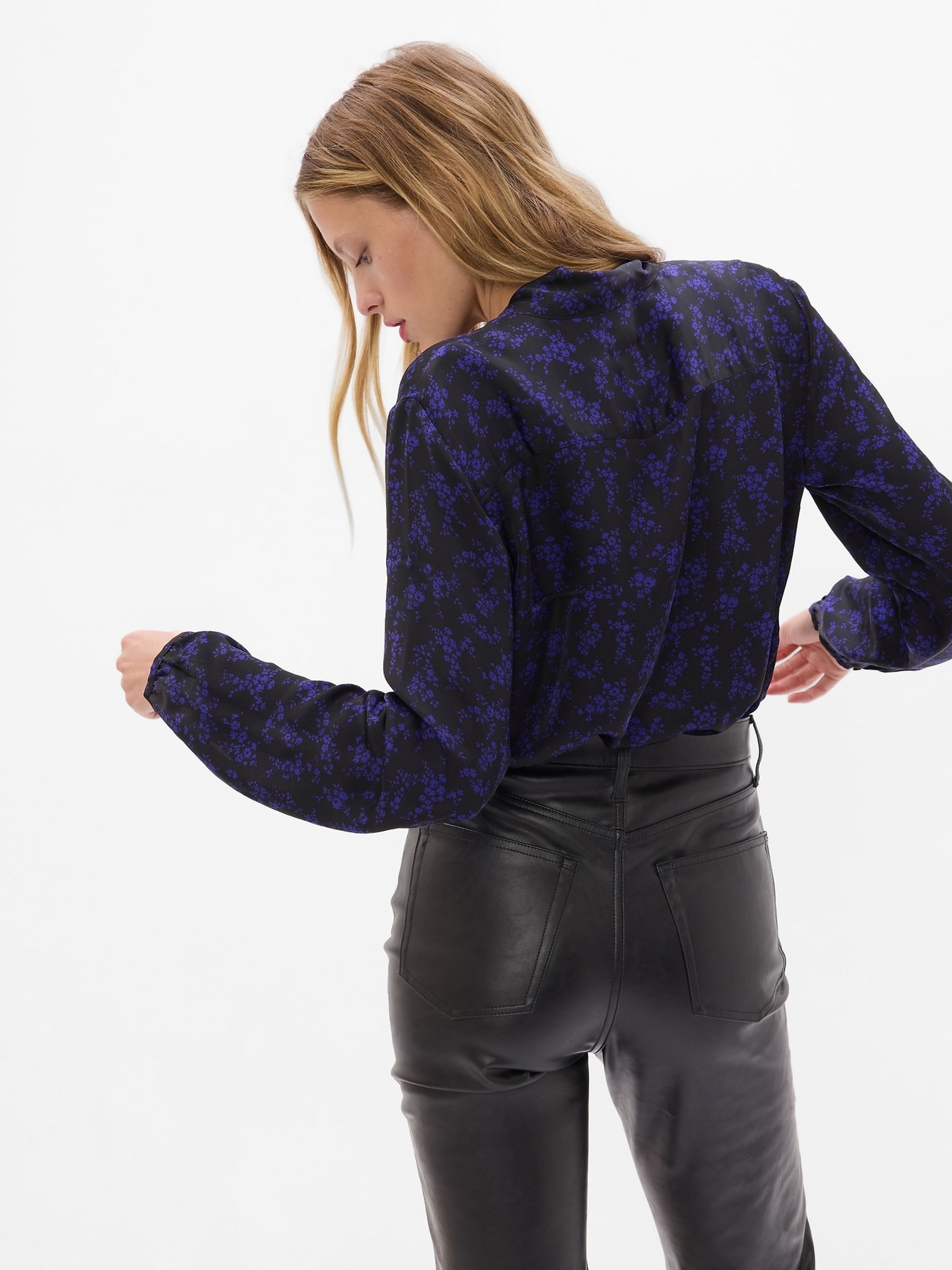 Blue Scarf Top - Image 3 of 5