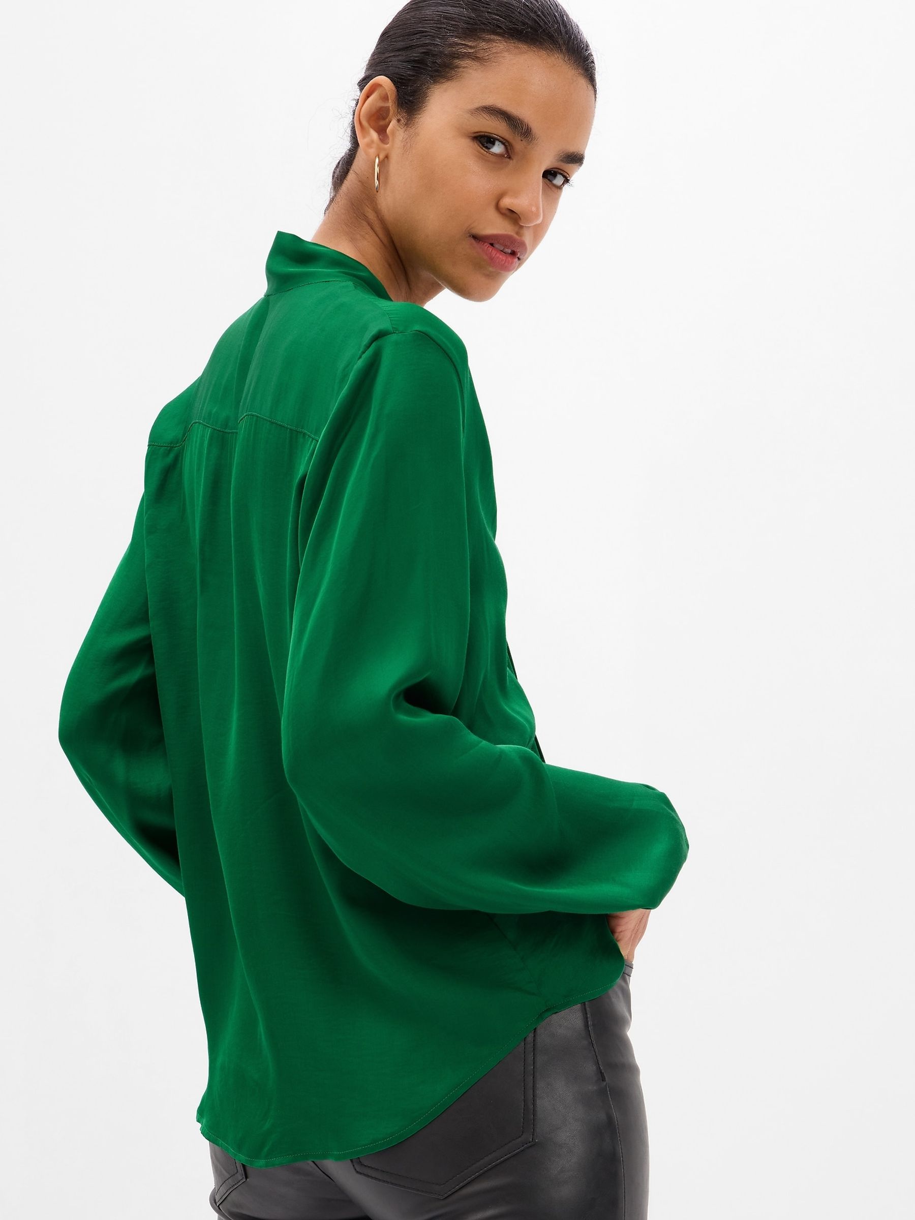 Green Scarf Top - Image 2 of 5
