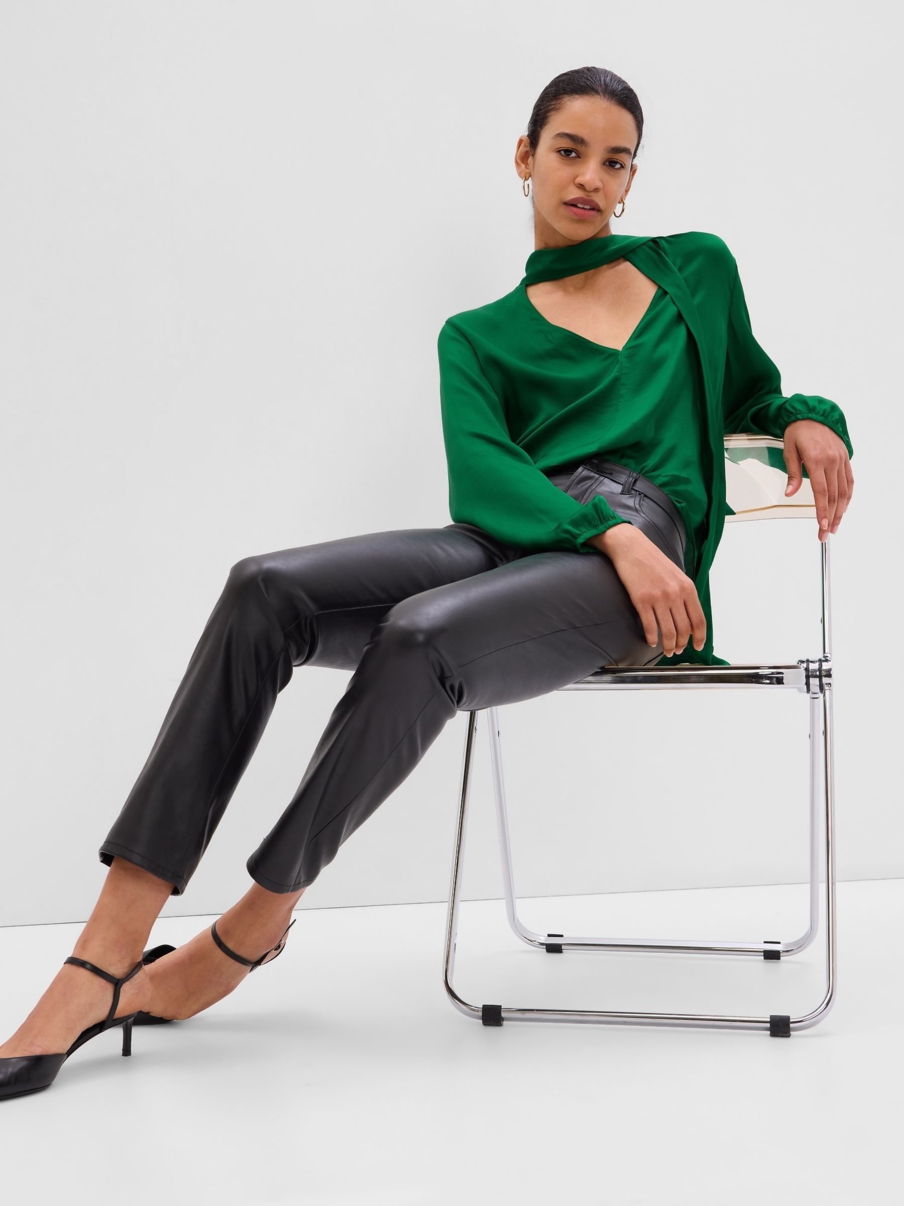 Green Scarf Top - Image 3 of 5