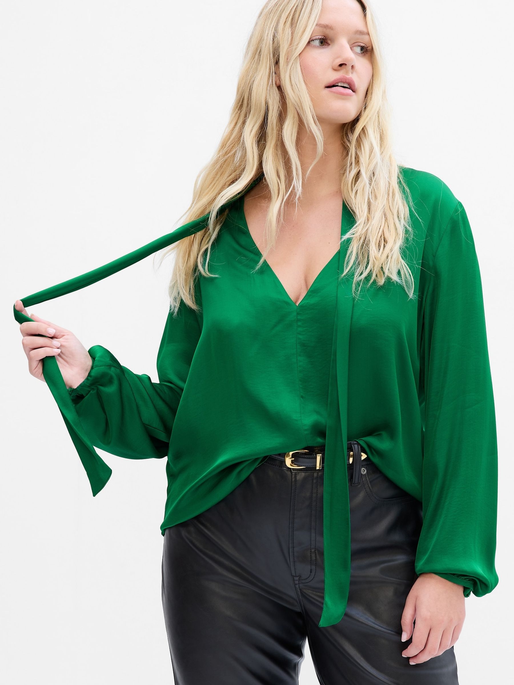 Green Scarf Top - Image 4 of 5