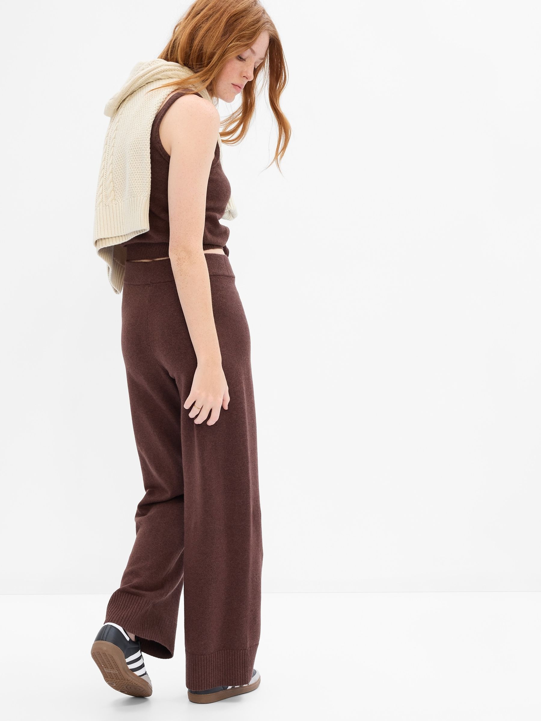 Brown Flare Leggings - Image 4 of 4