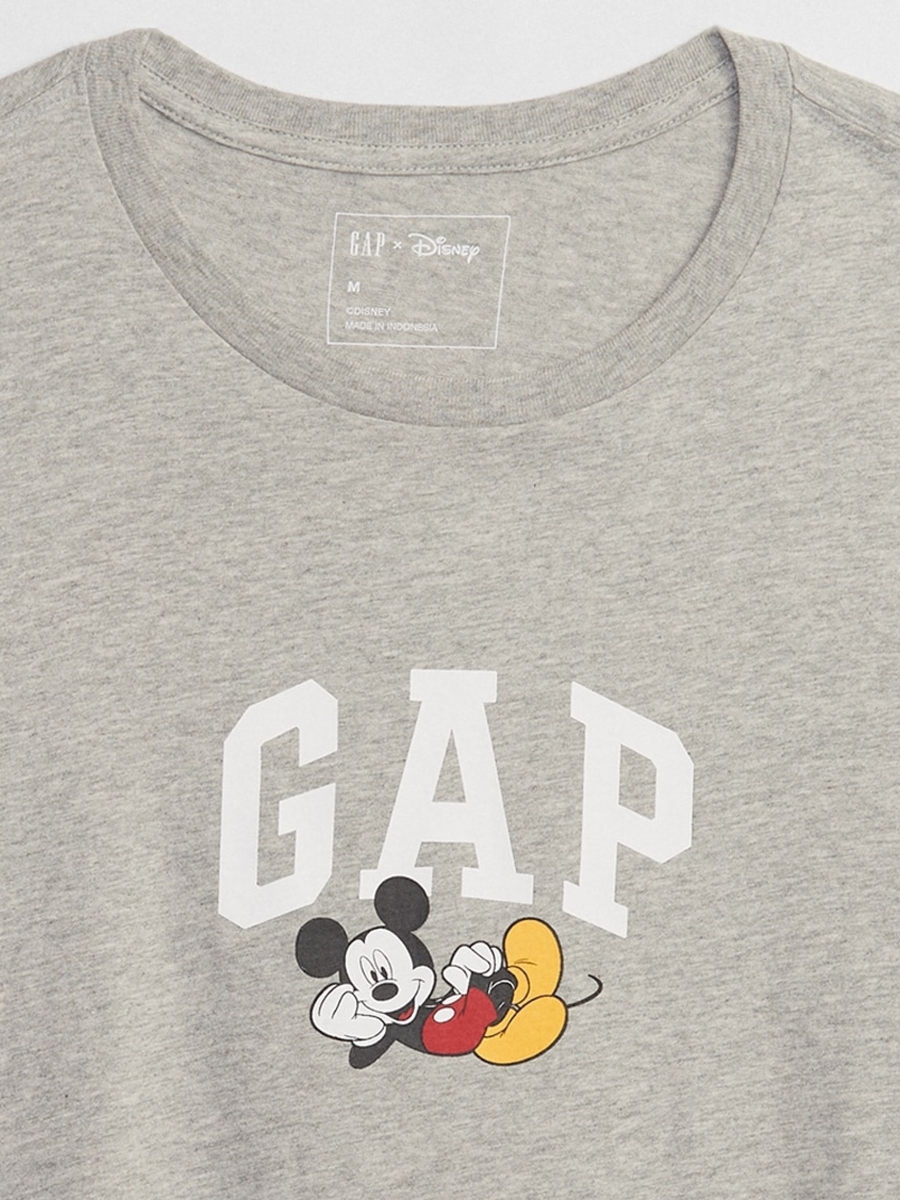 Grey Disney Mickey Mouse Logo Short Sleeve Crewneck T-Shirt - Image 4 of 4