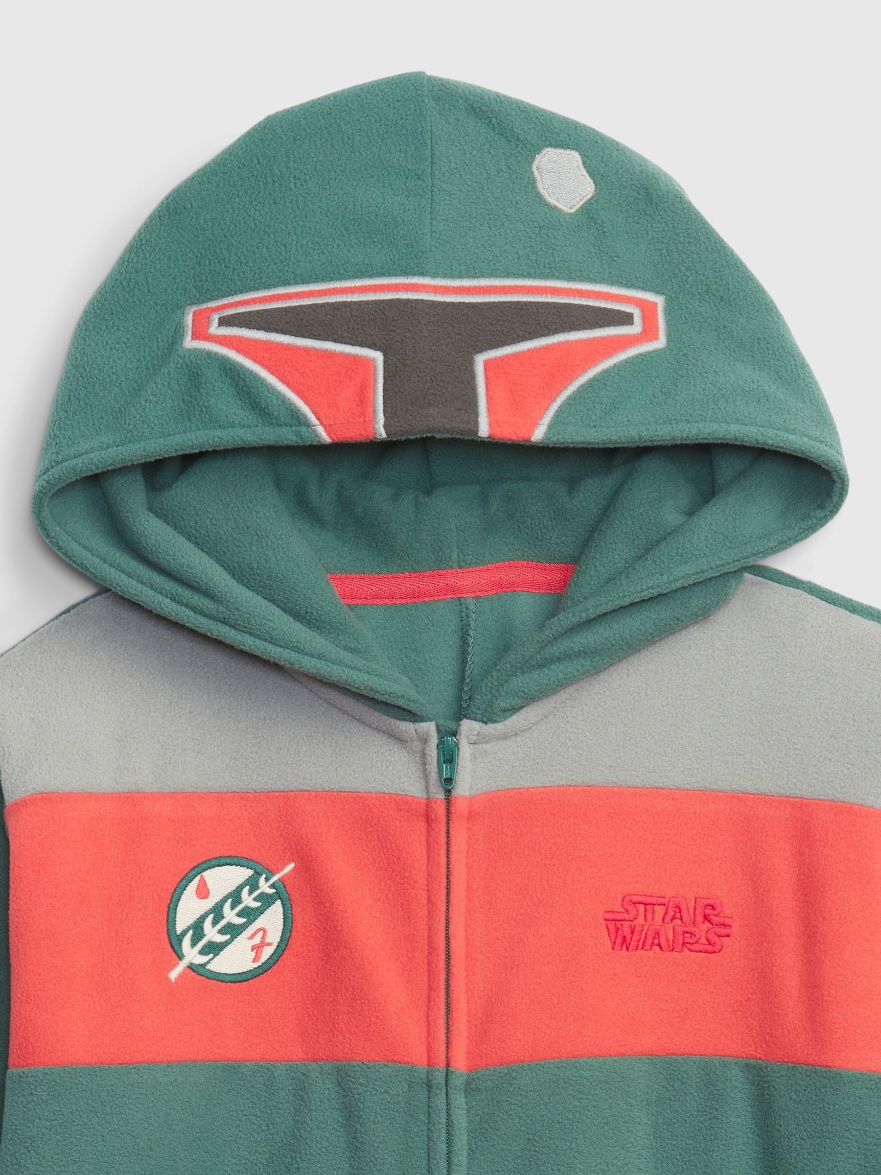 Green Star Wars Boba Fett Long Sleeve Pyjama One-Piece - Image 2 of 2