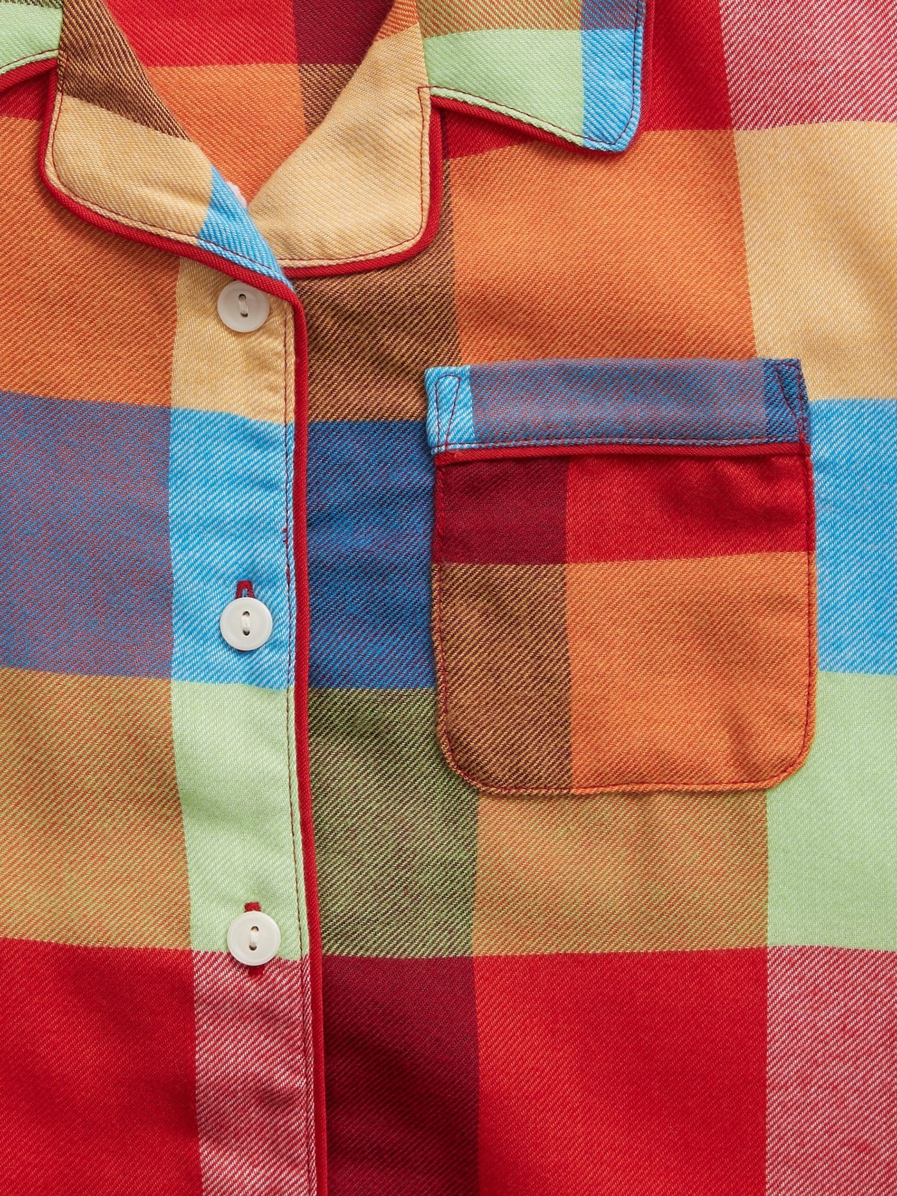 Orange Tartan Long Sleeve Pyjama Set - Image 2 of 2
