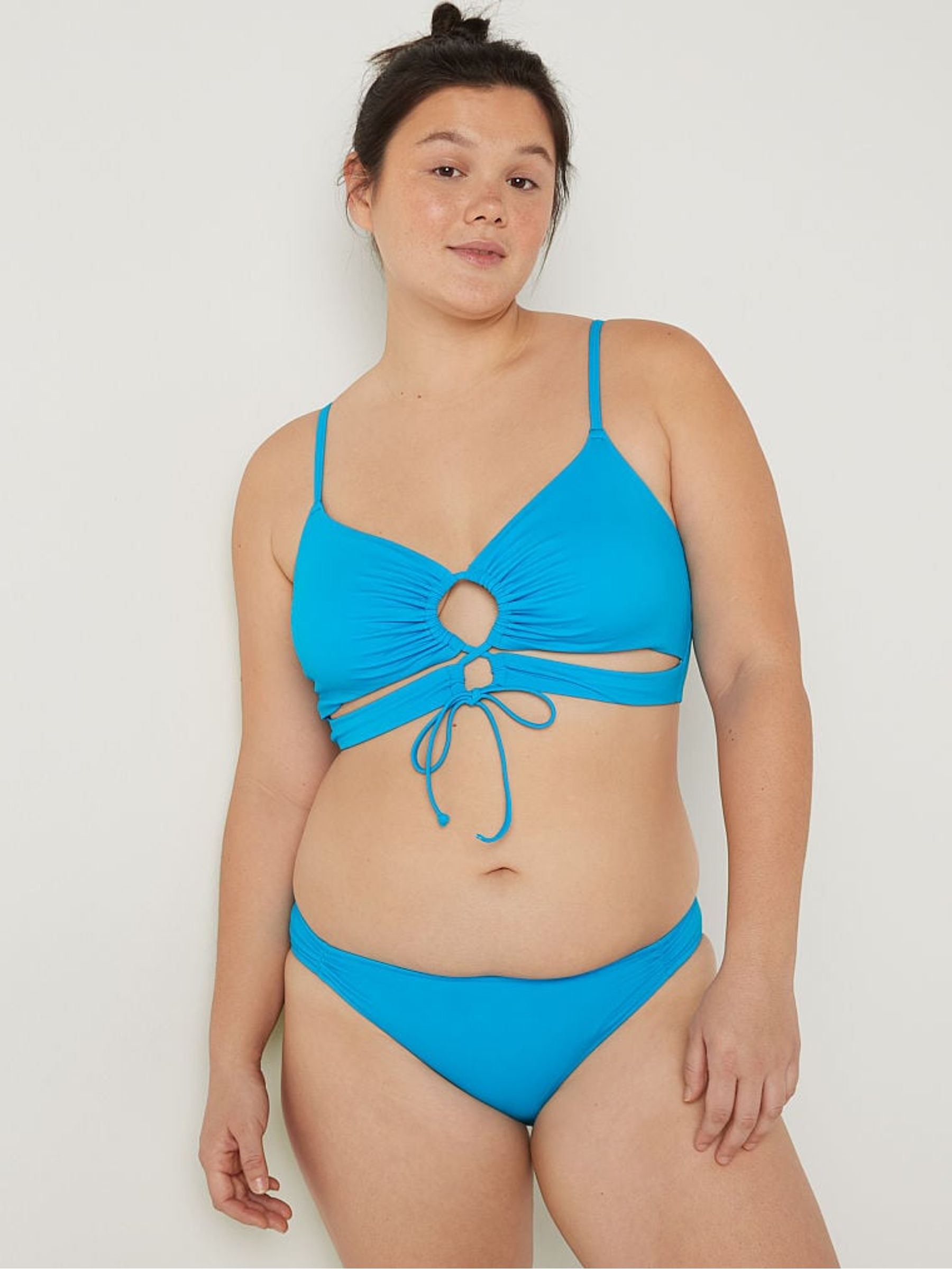 Bright Marine Blue Cutout Bikini Top - Image 2 of 4