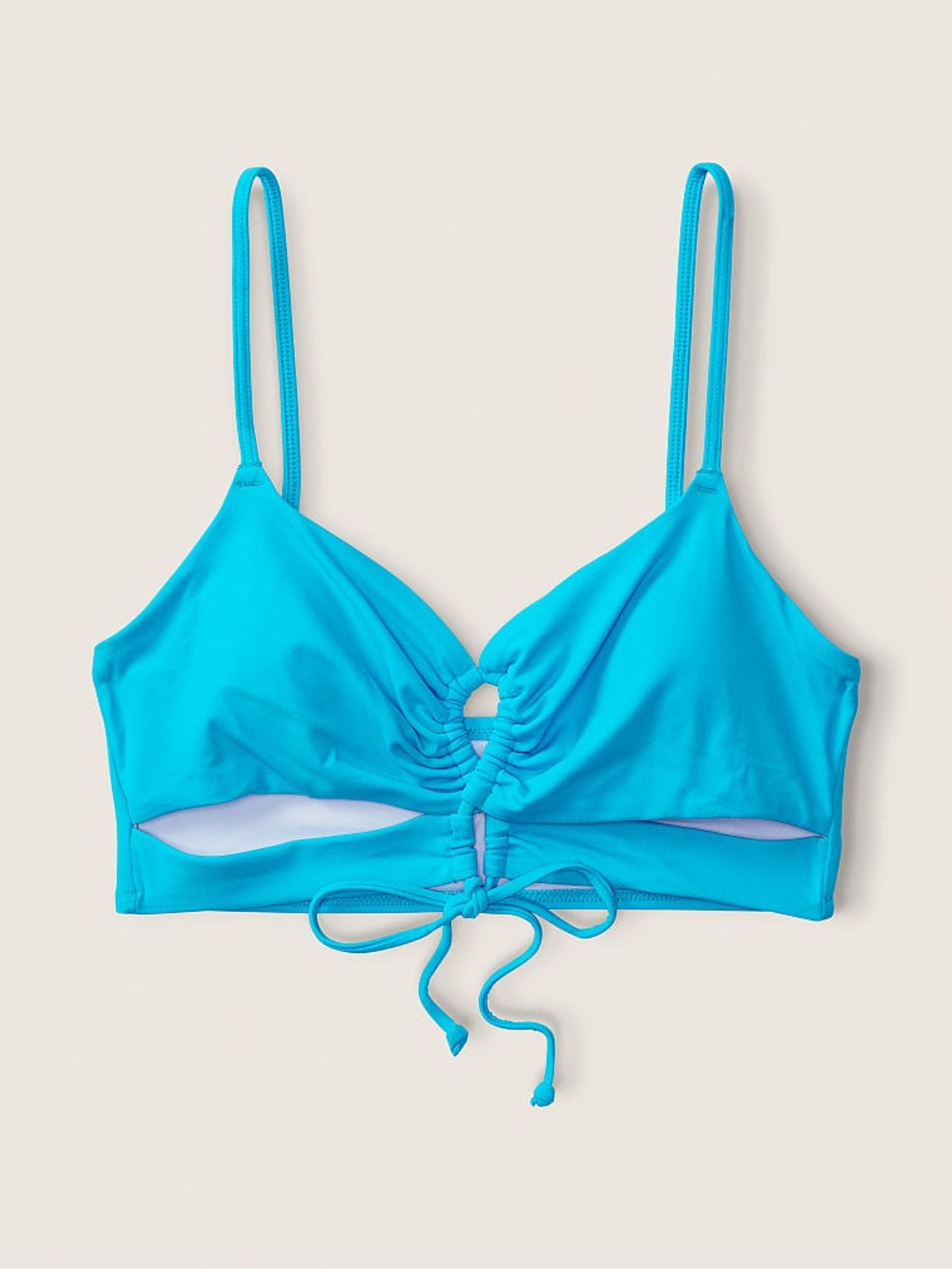 Bright Marine Blue Cutout Bikini Top - Image 4 of 4