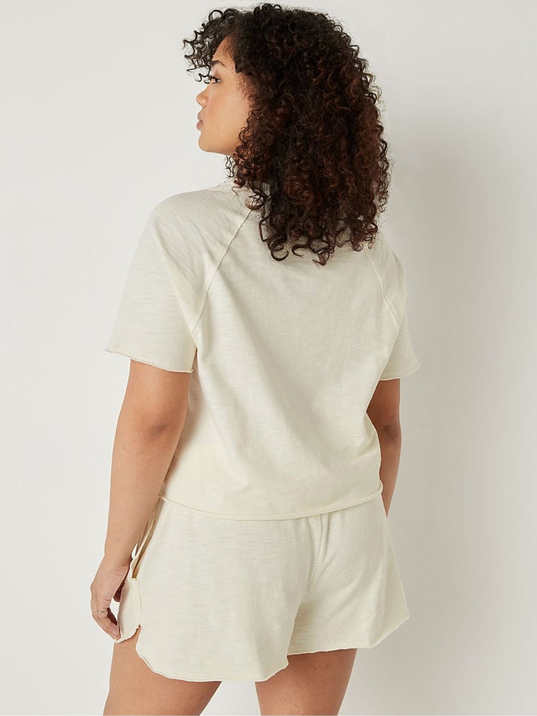 Cream Summer Lounge Short Sleeve TShirt - Image 2 of 4