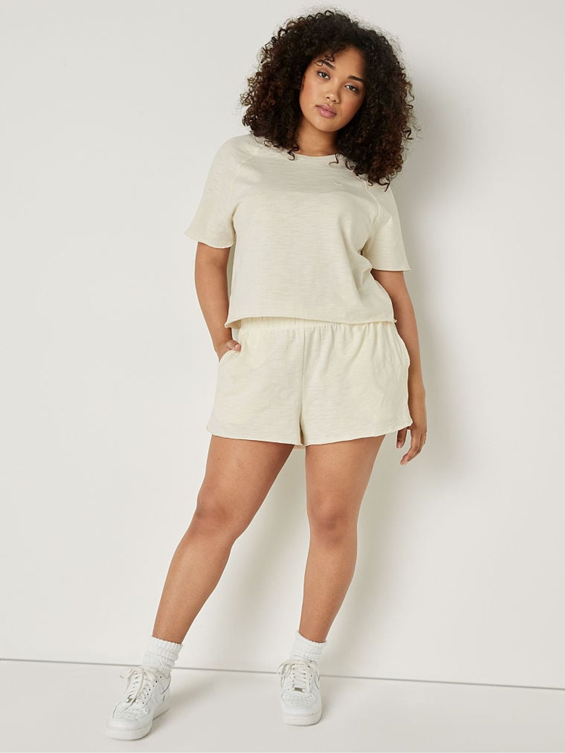 Cream Summer Lounge Short Sleeve TShirt - Image 3 of 4