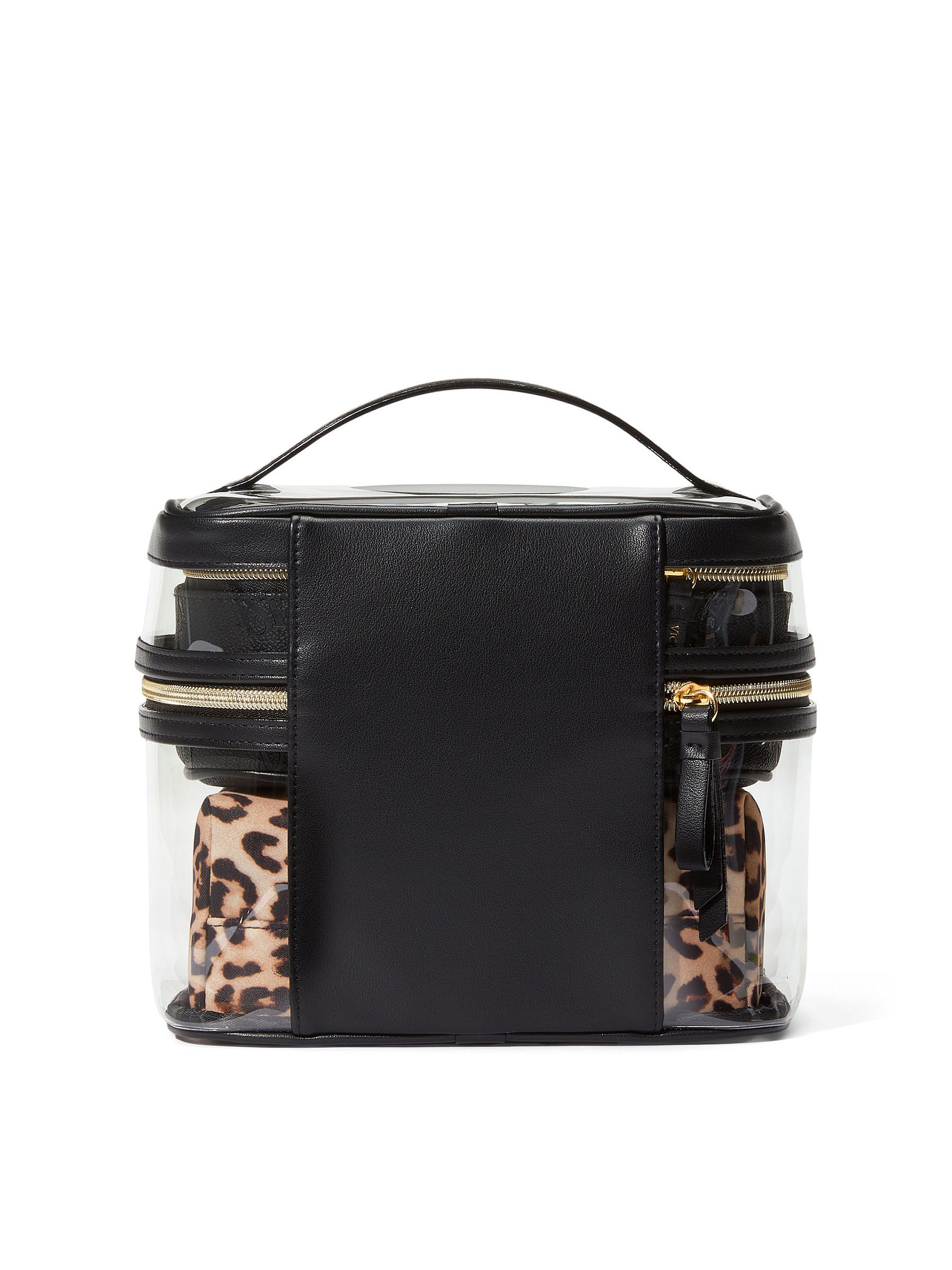 Luxe Leopard Brown 4 in 1 Makeup Bag - Image 3 of 3