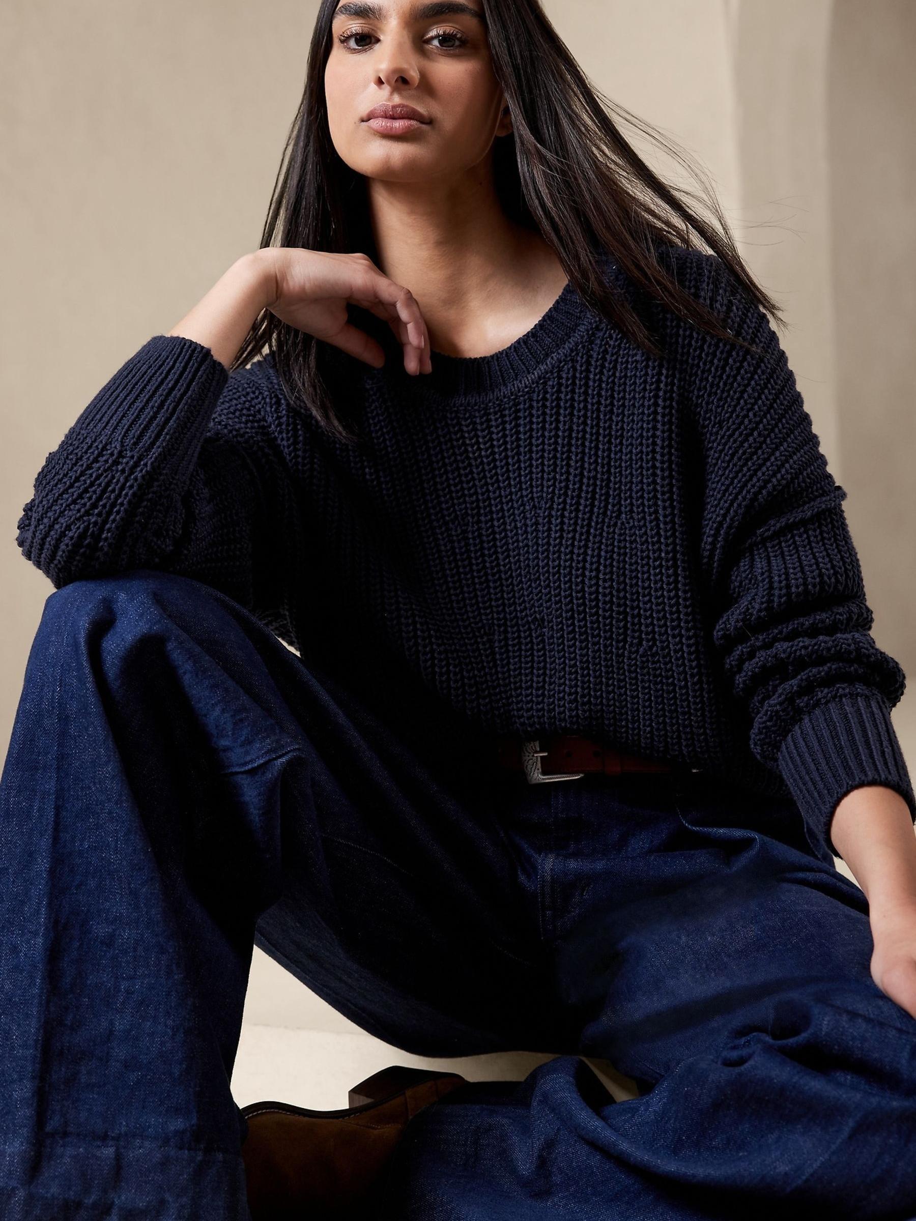 Banana Republic Blue Tiernan Cotton Jumper - Image 1 of 2