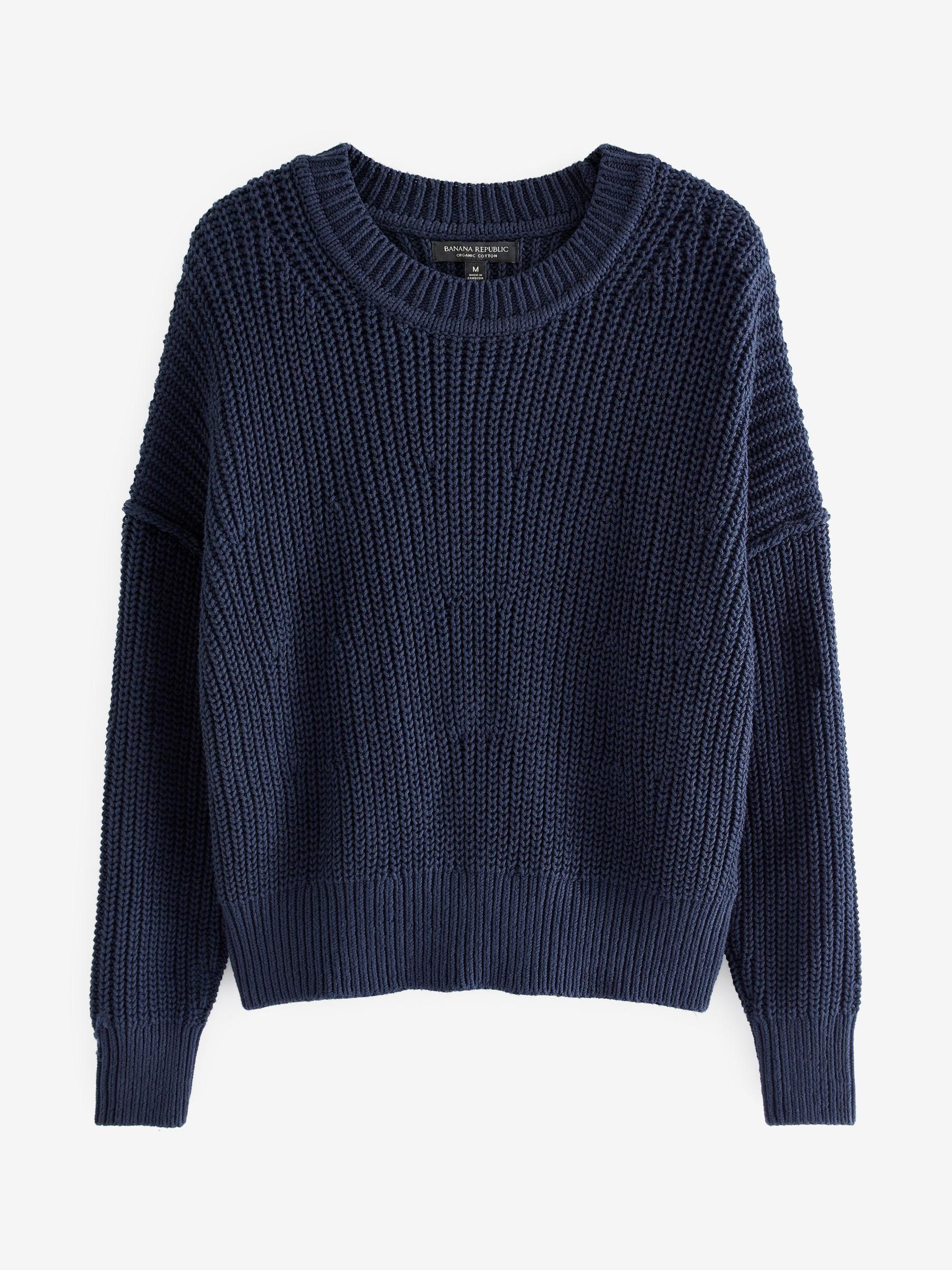Banana Republic Blue Tiernan Cotton Jumper - Image 2 of 2