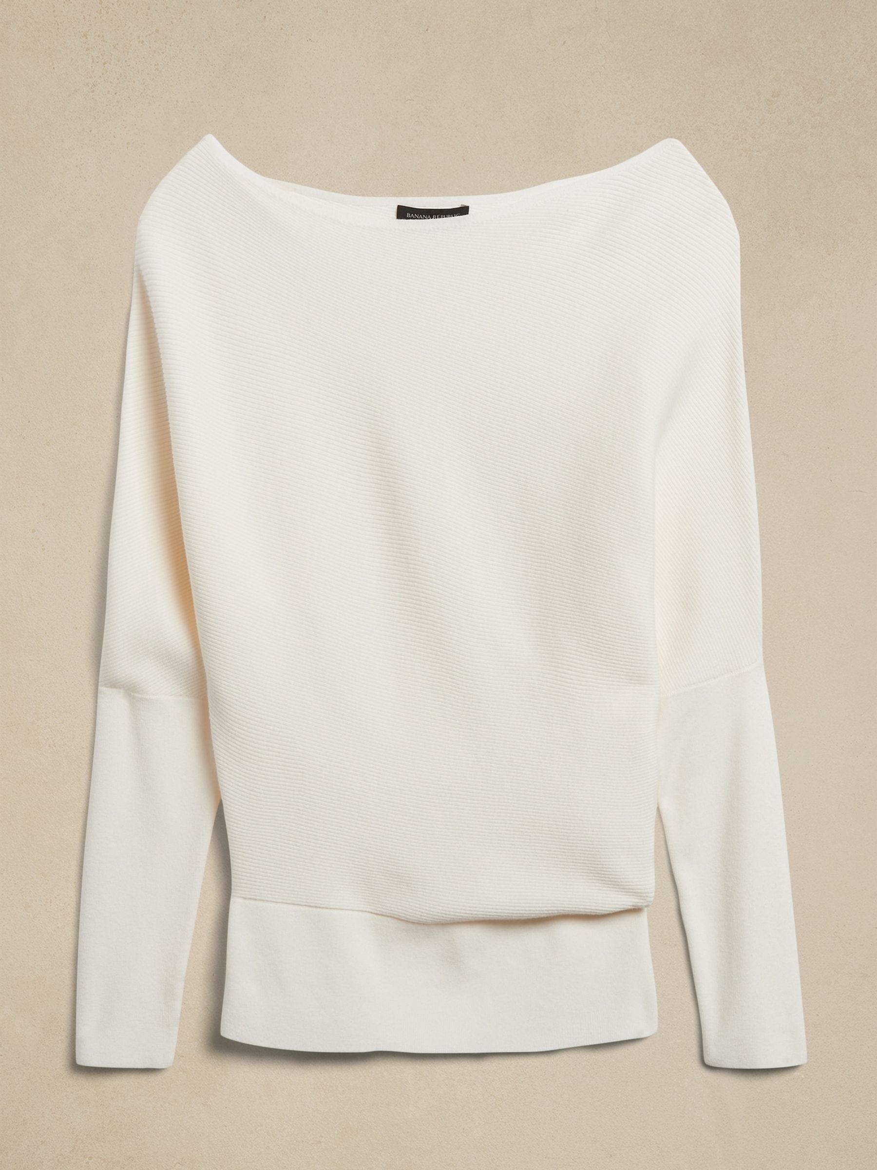 Banana Republic White Colleta Off-Shoulder Jumper - Image 4 of 4 Banana Republic White Colleta Off-Shoulder Jumper - Image 4 of 4