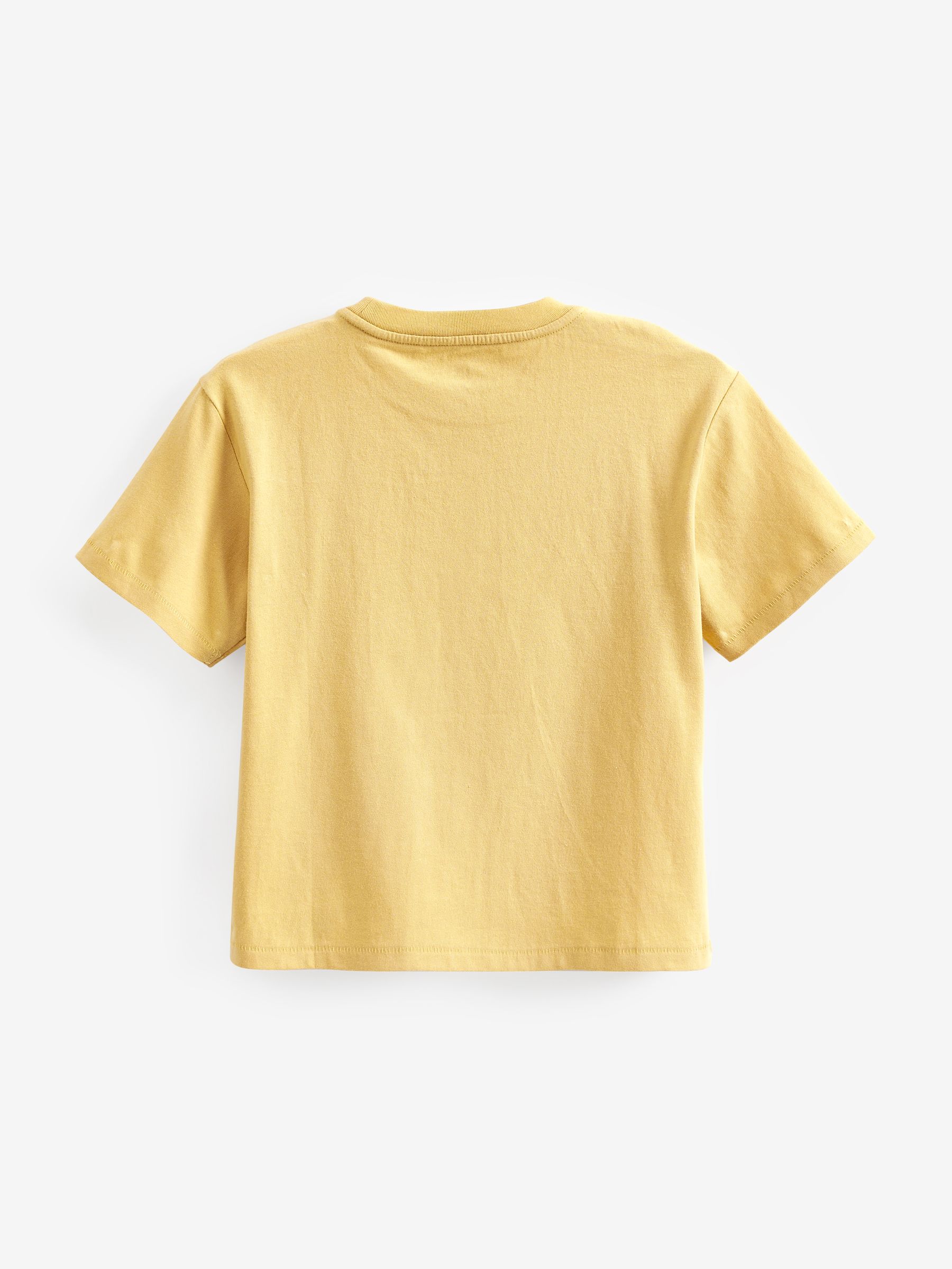 Yellow Graphic Crew Neck Short Sleeve T-Shirt - Image 2 of 3 Yellow Graphic Crew Neck Short Sleeve T-Shirt - Image 2 of 3