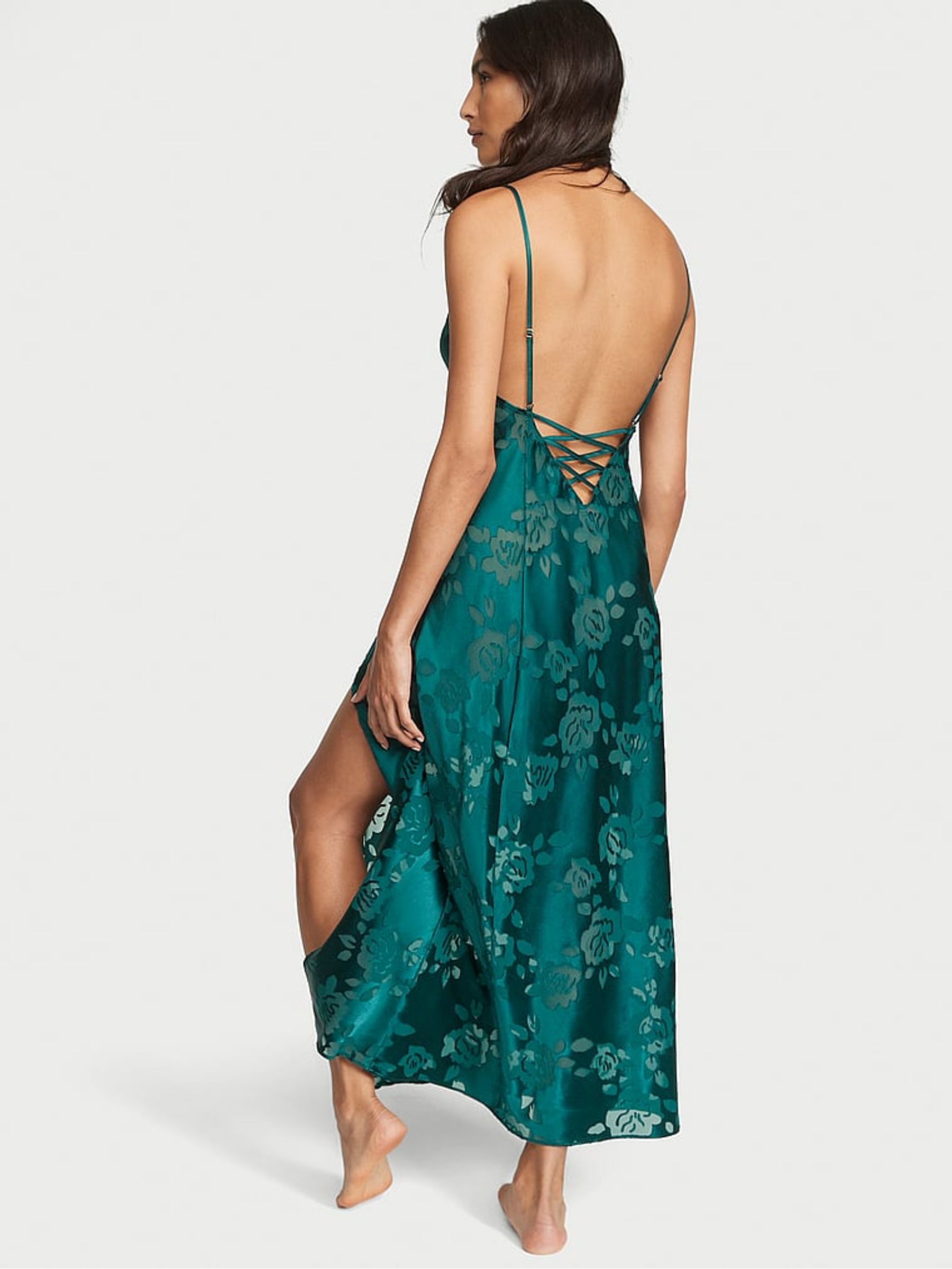 Black Ivy Green Archive Burnout Slip Dress - Image 2 of 3