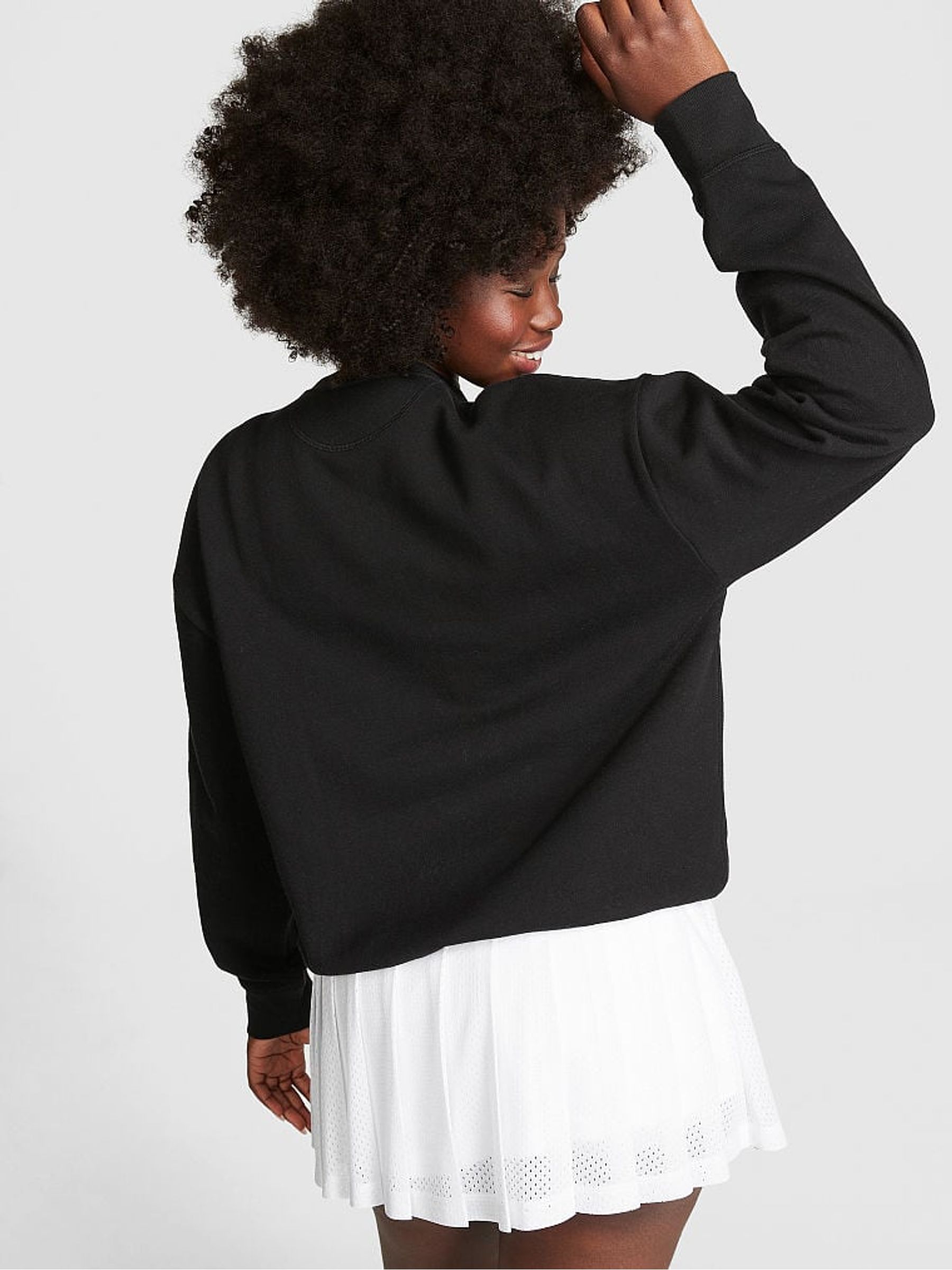 Pure Black Fleece Sweatshirt - Image 2 of 3