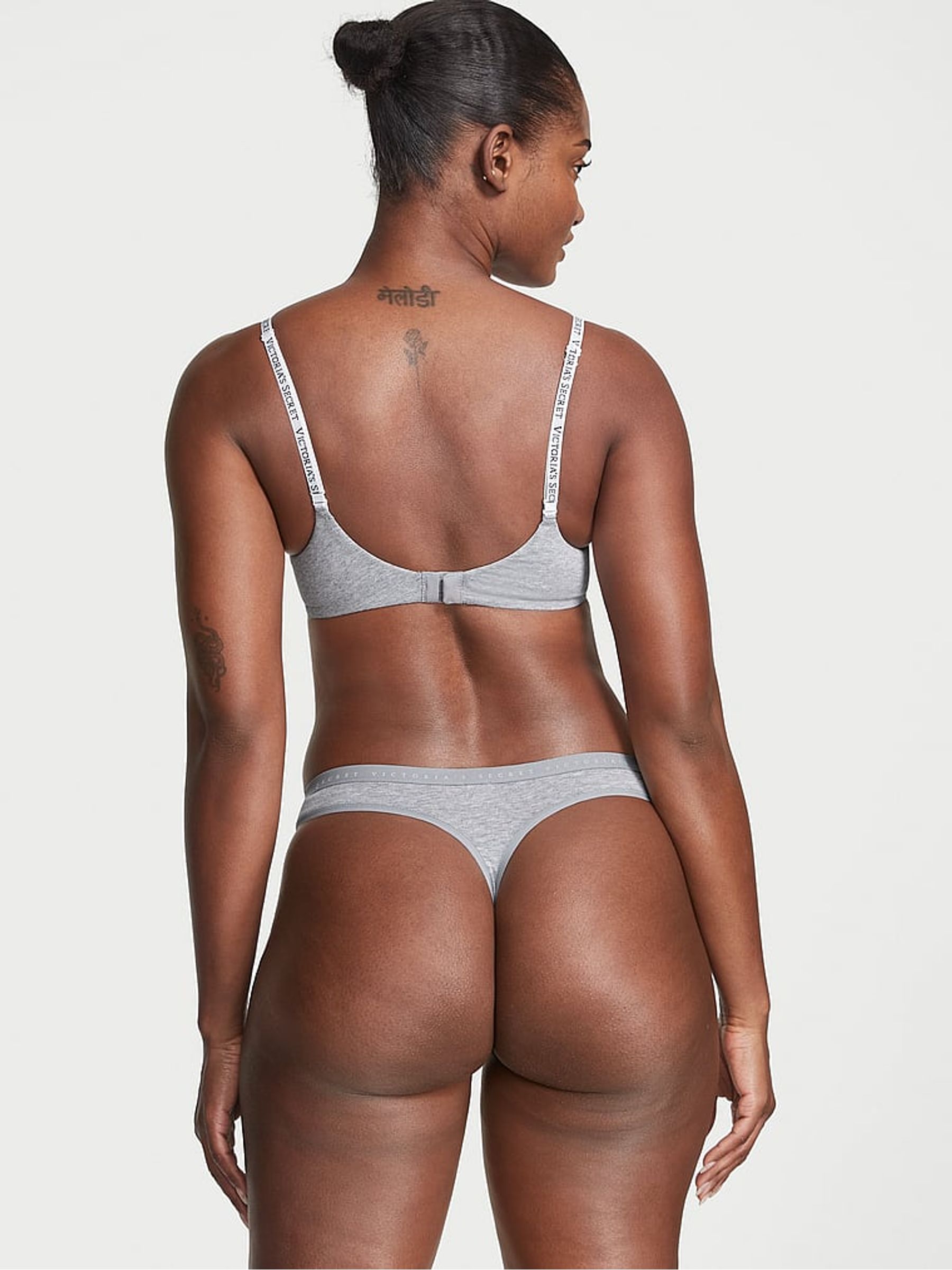 Heather Grey Thong Knickers - Image 2 of 3