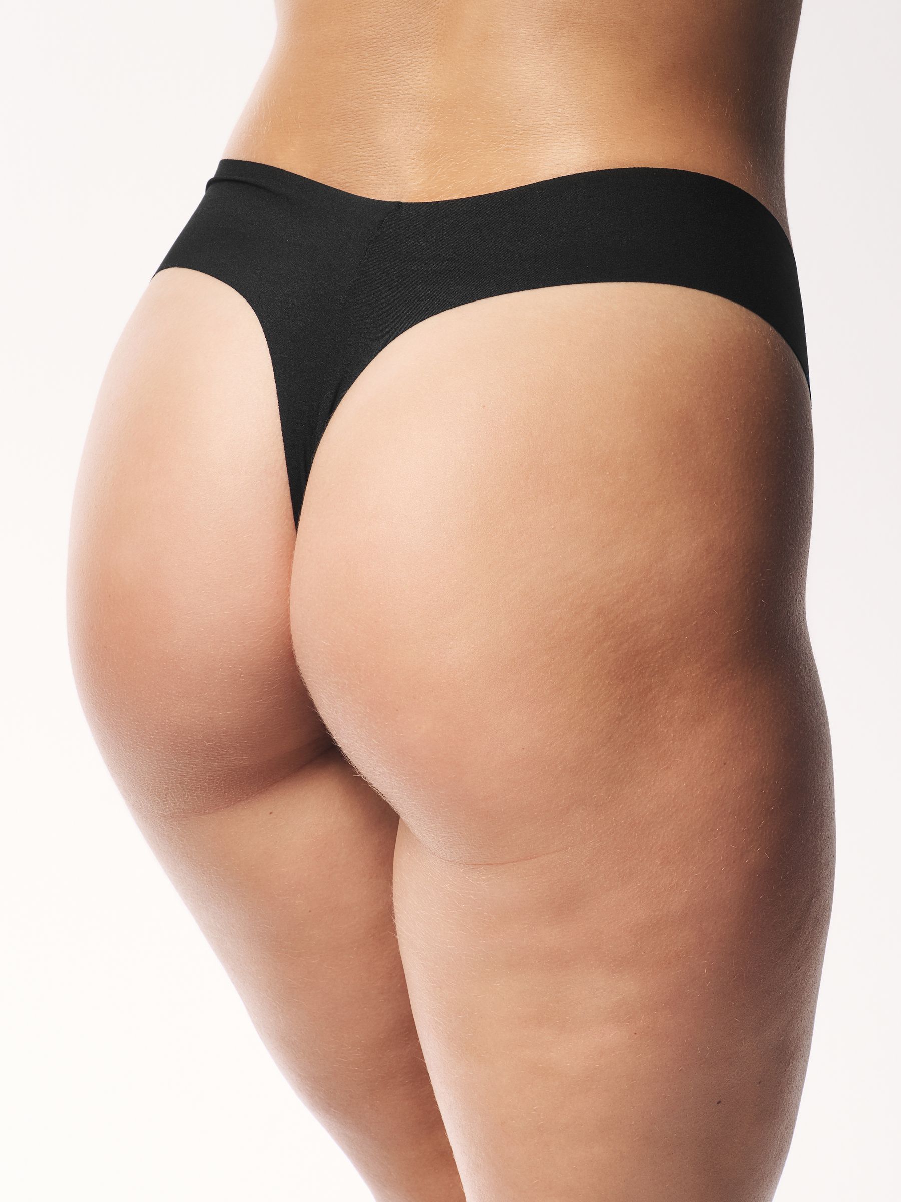 Black Nude White Thong 4 Pack Knickers - Image 4 of 5