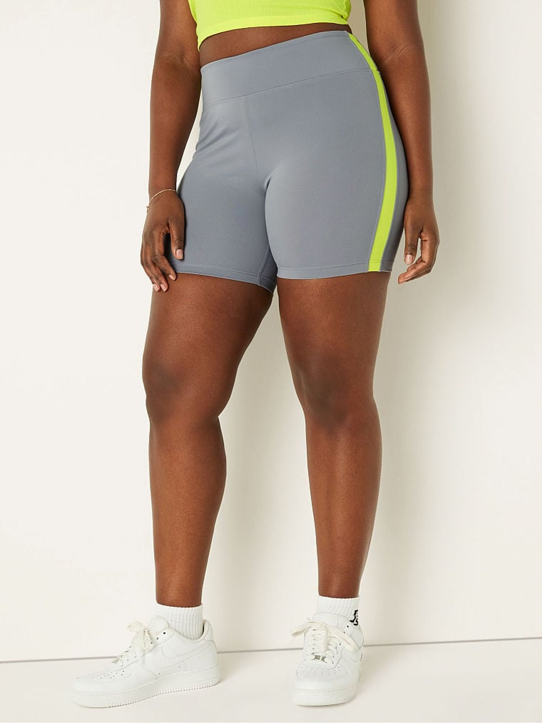 Grey Oasis 6" Soft Ultimate High Waist Biker Shorts - Image 1 of 4