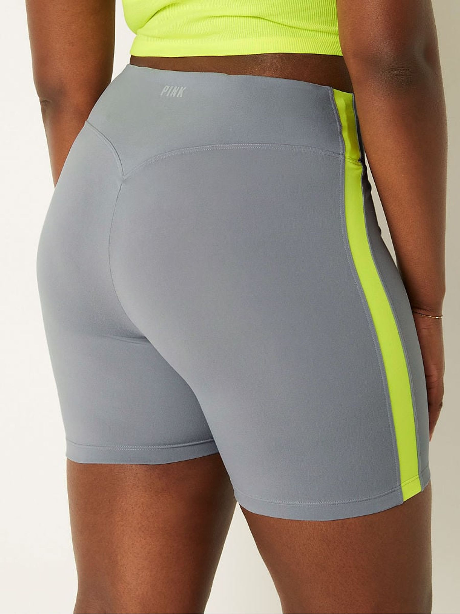 Grey Oasis 6" Soft Ultimate High Waist Biker Shorts - Image 2 of 4