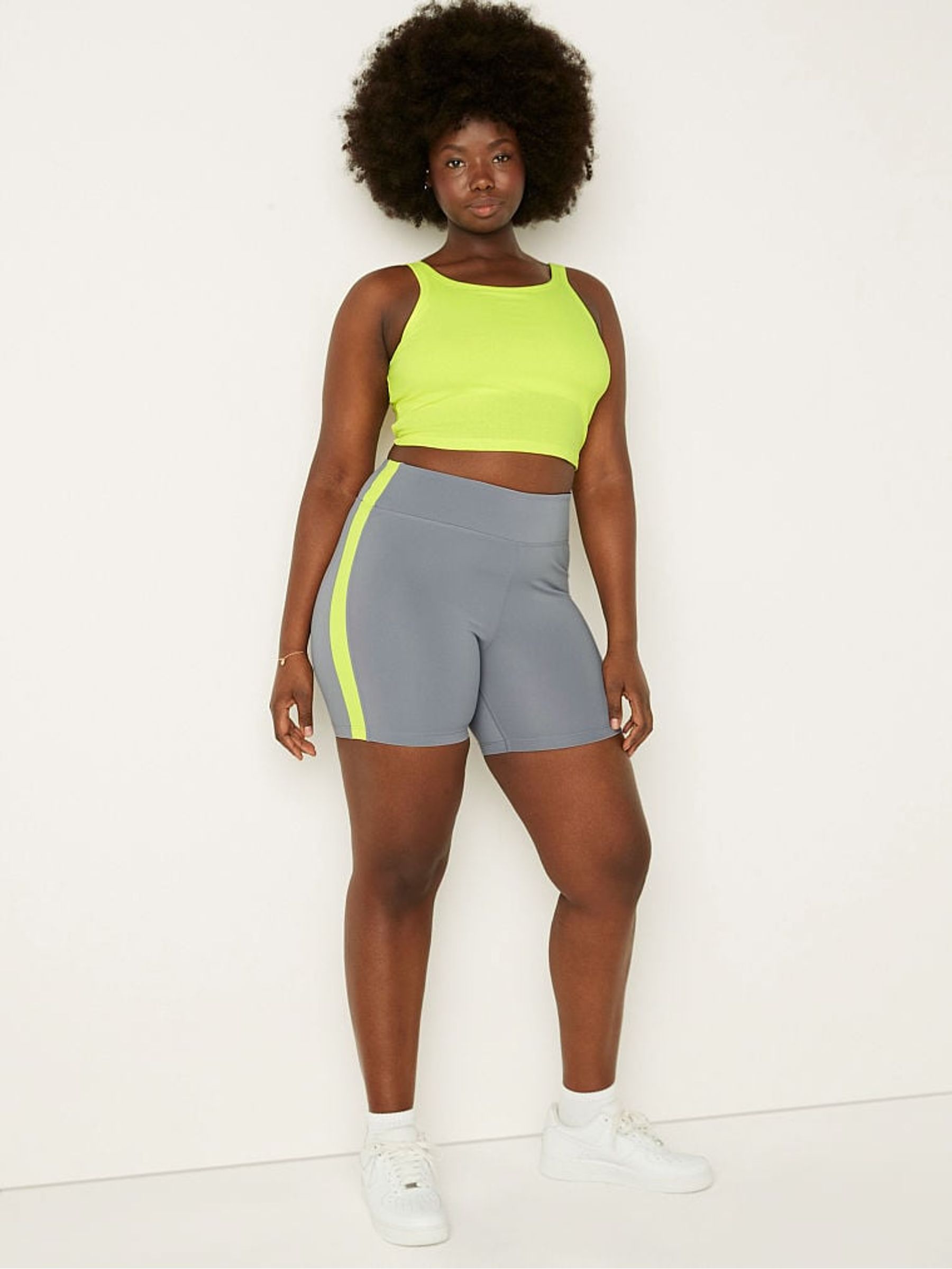 Grey Oasis 6" Soft Ultimate High Waist Biker Shorts - Image 3 of 4
