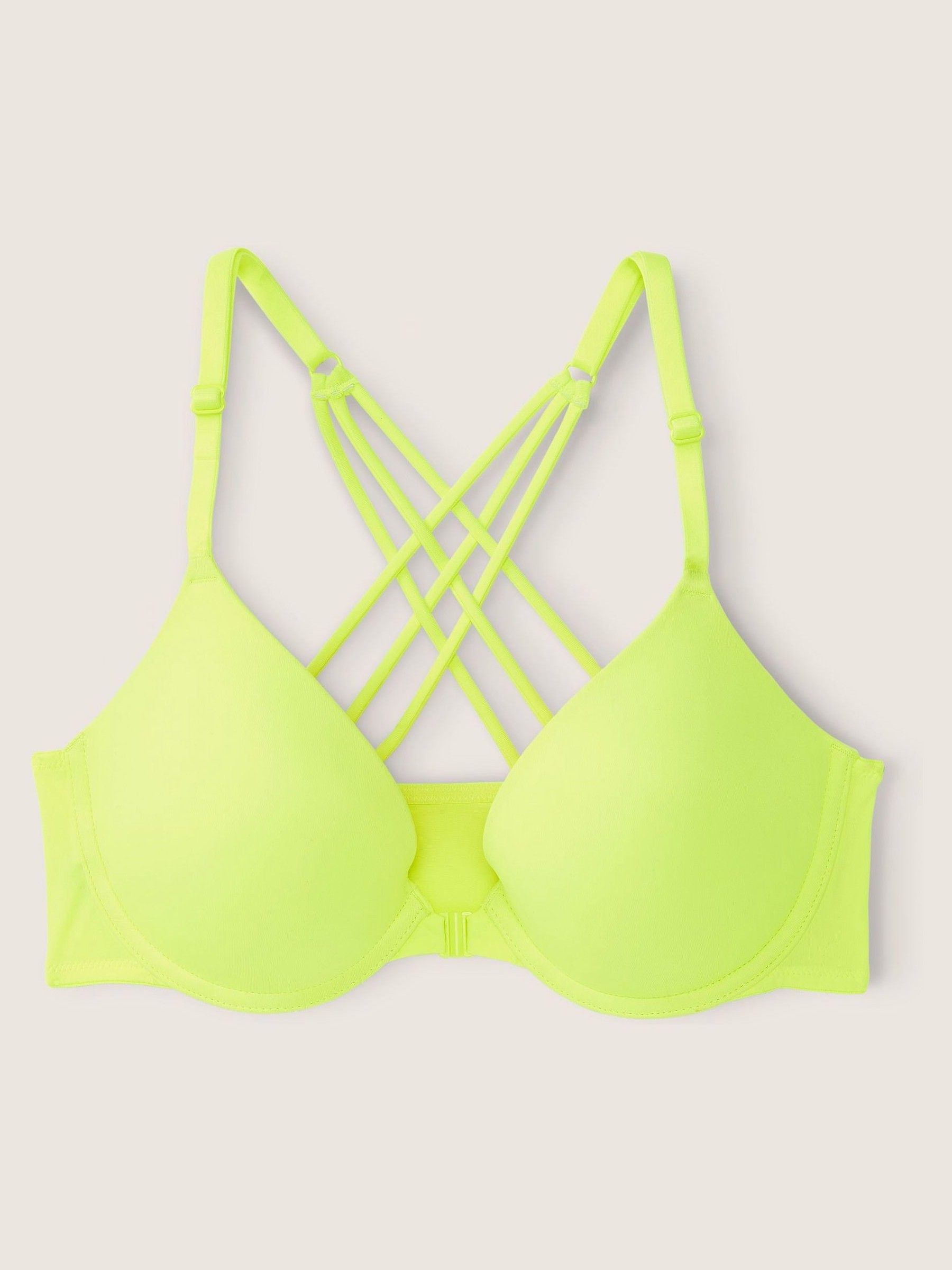 Nero Yellow Push Up Front Fastening T-Shirt Bra - Image 3 of 4