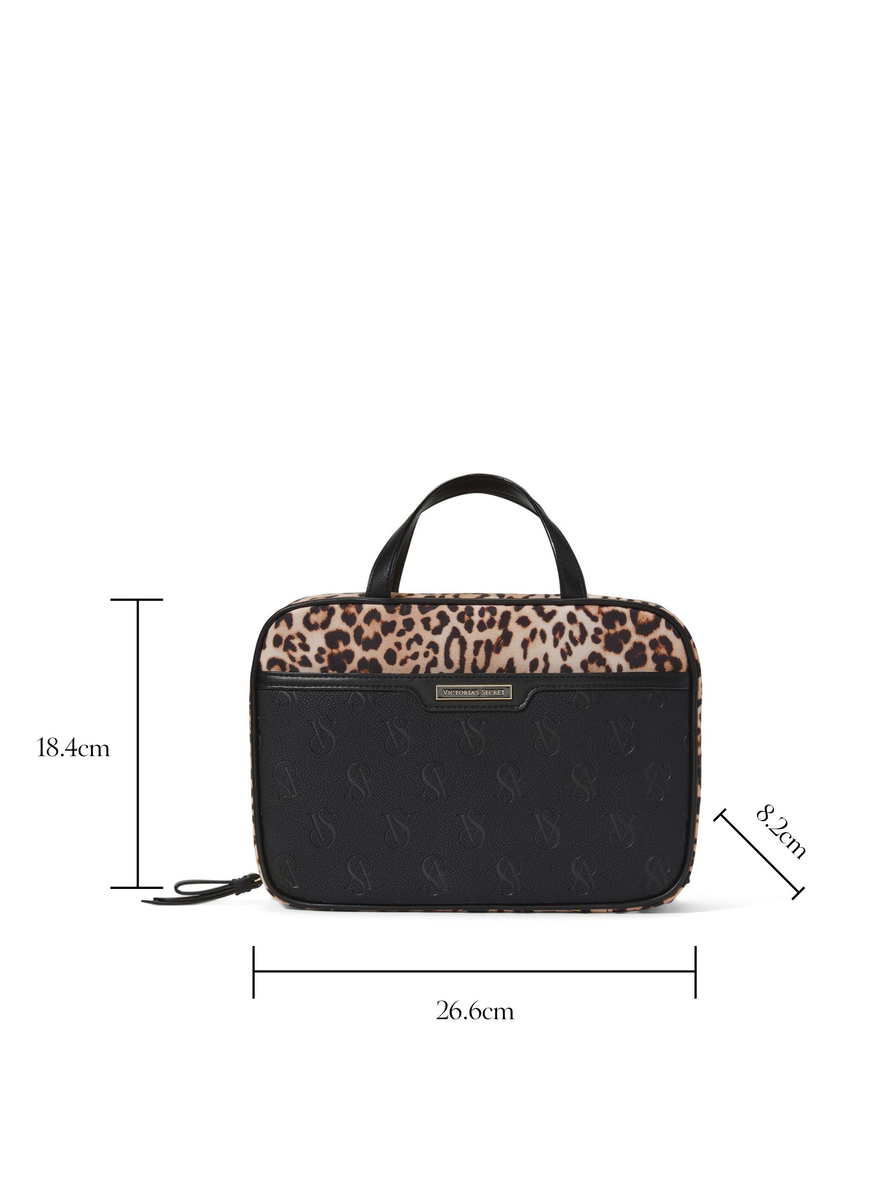 Black Leopard Jetsetter Hanging Makeup Bag - Image 4 of 4