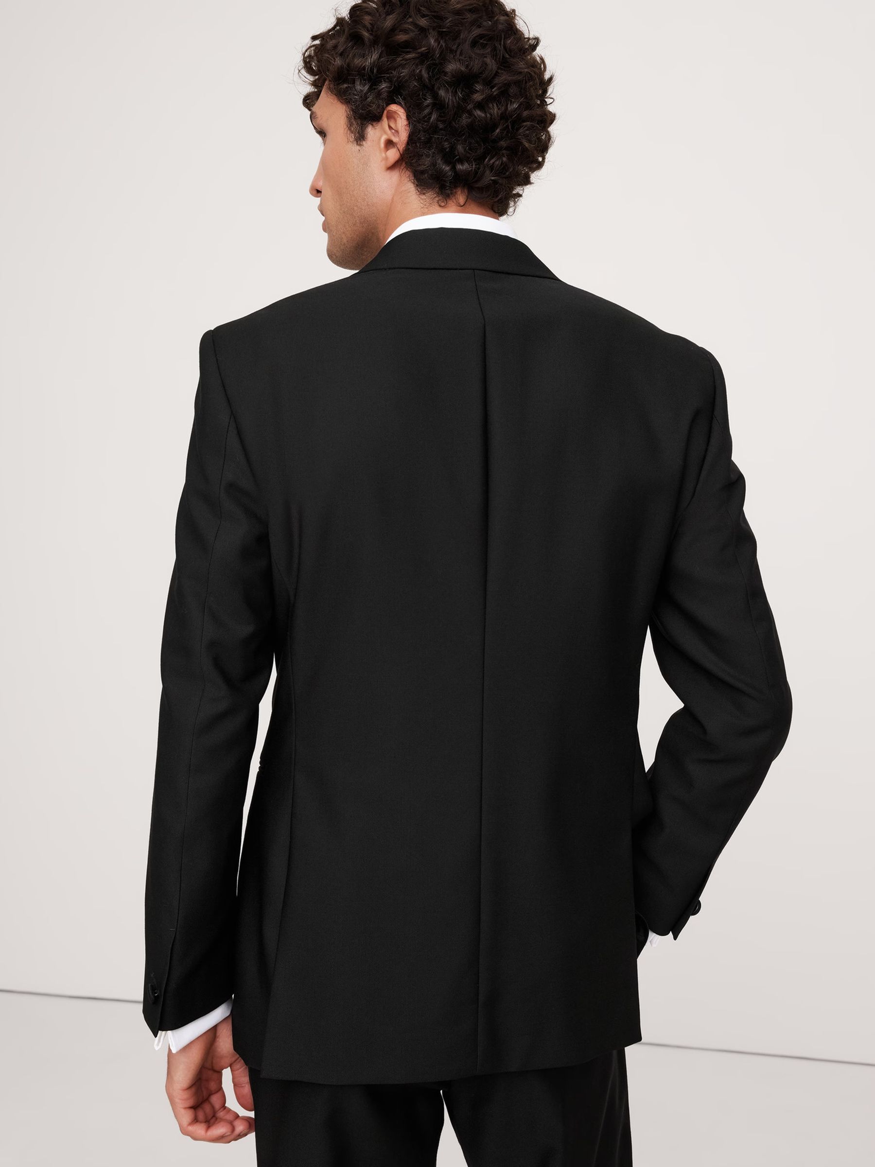 Banana Republic Black Barathea Tuxedo Jacket - Image 2 of 8
