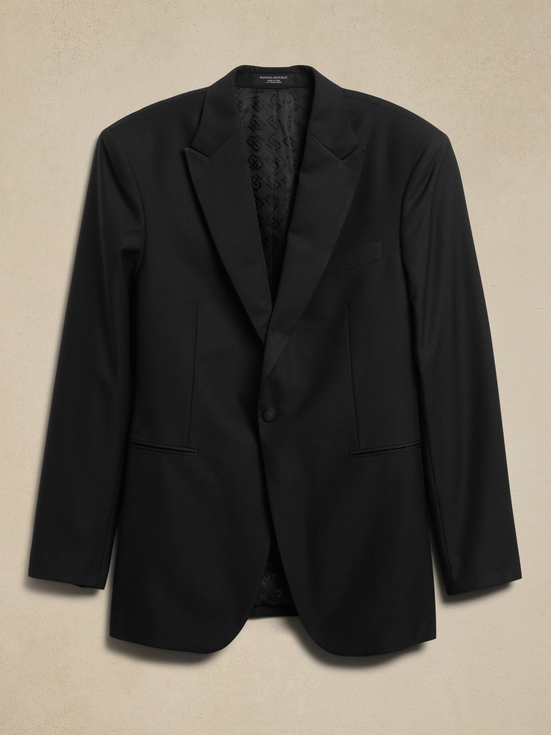 Banana Republic Black Barathea Tuxedo Jacket - Image 7 of 8