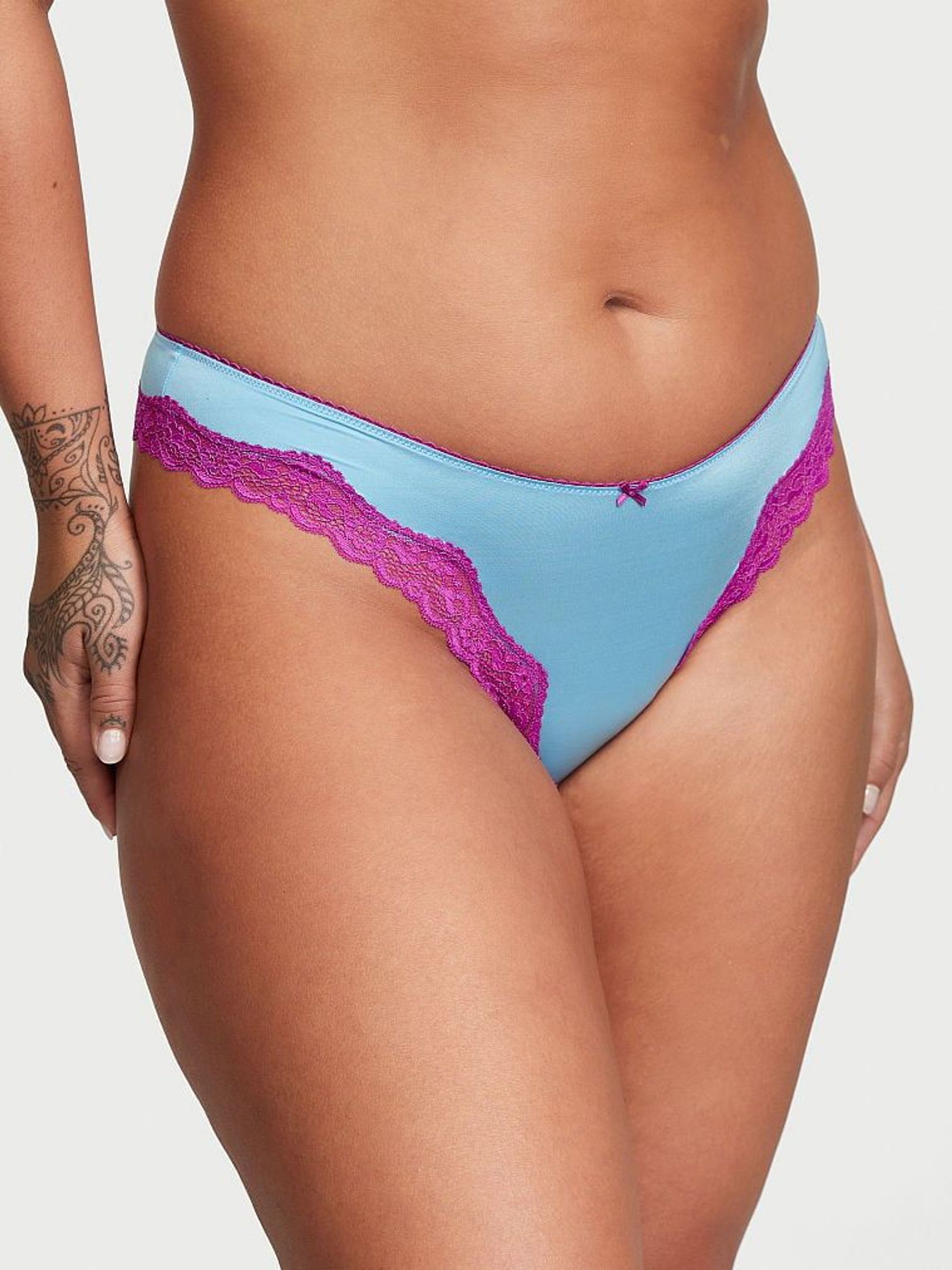 Bikini Blue Thong Knickers - Image 1 of 1