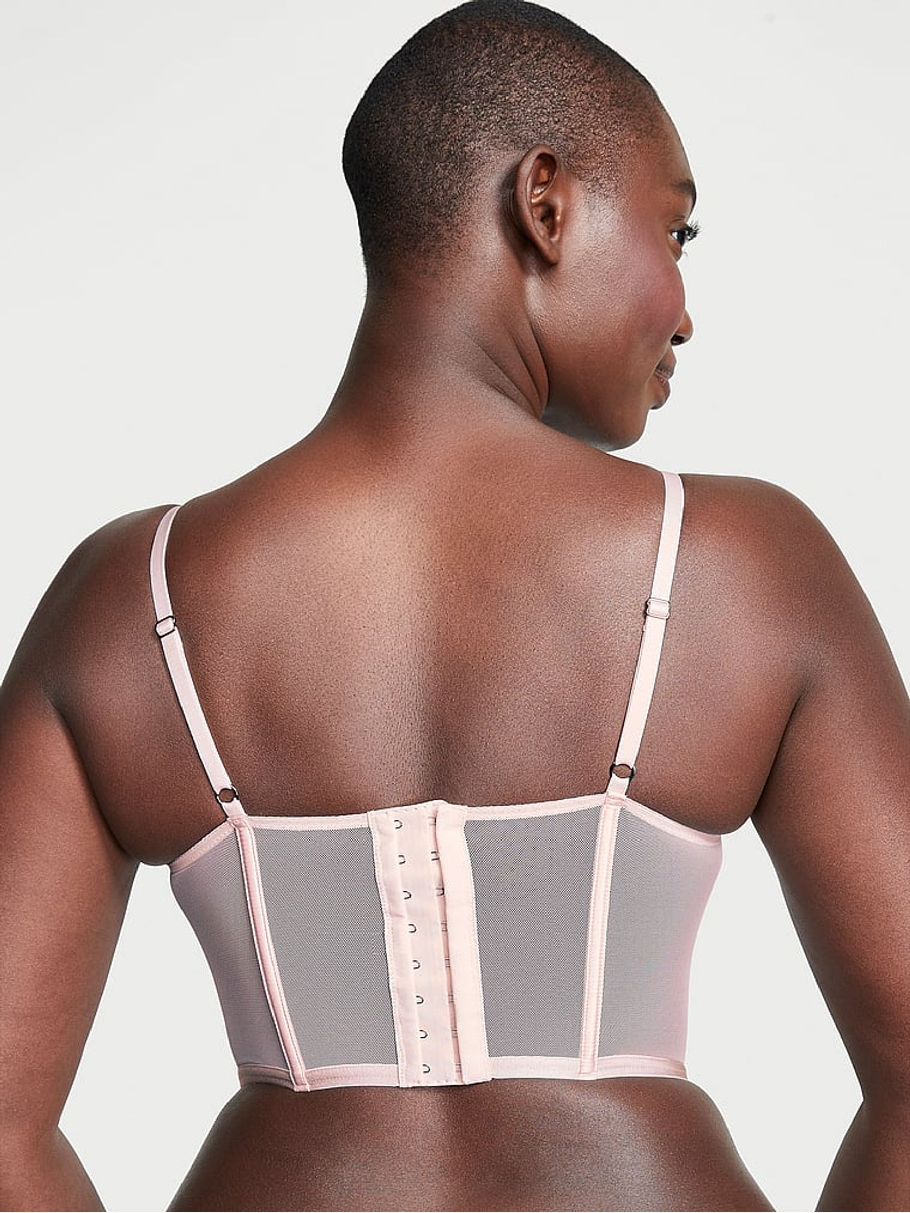 Ballet Pink Cherry Blossom Corset Bra Top - Image 2 of 3