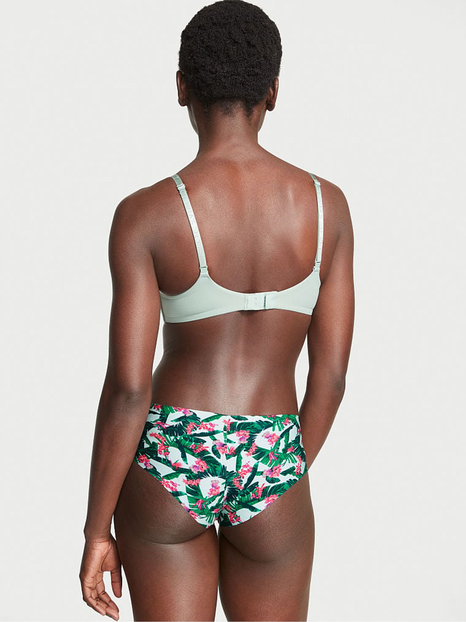 Blue Tropic Palm Smooth No Show Cheeky Knickers - Image 2 of 3