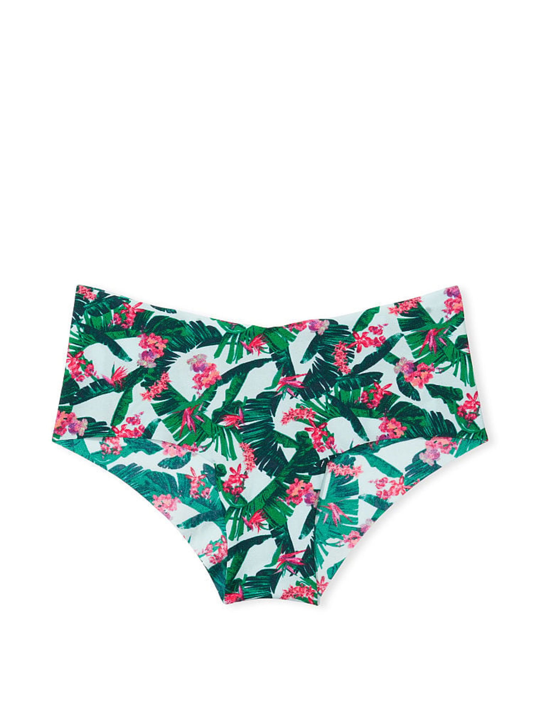 Blue Tropic Palm Smooth No Show Cheeky Knickers - Image 3 of 3