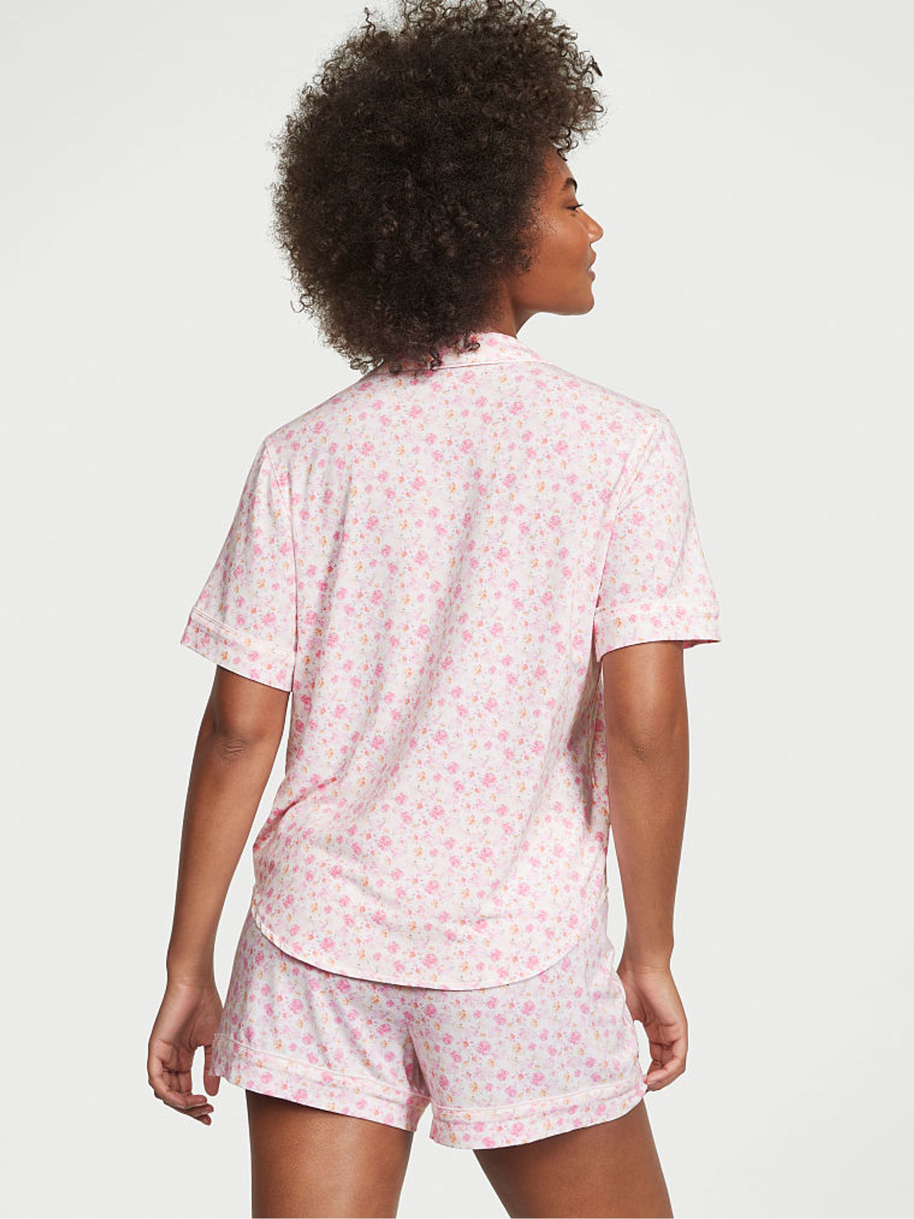 White Peonies Modal Short Pyjamas - Image 2 of 4