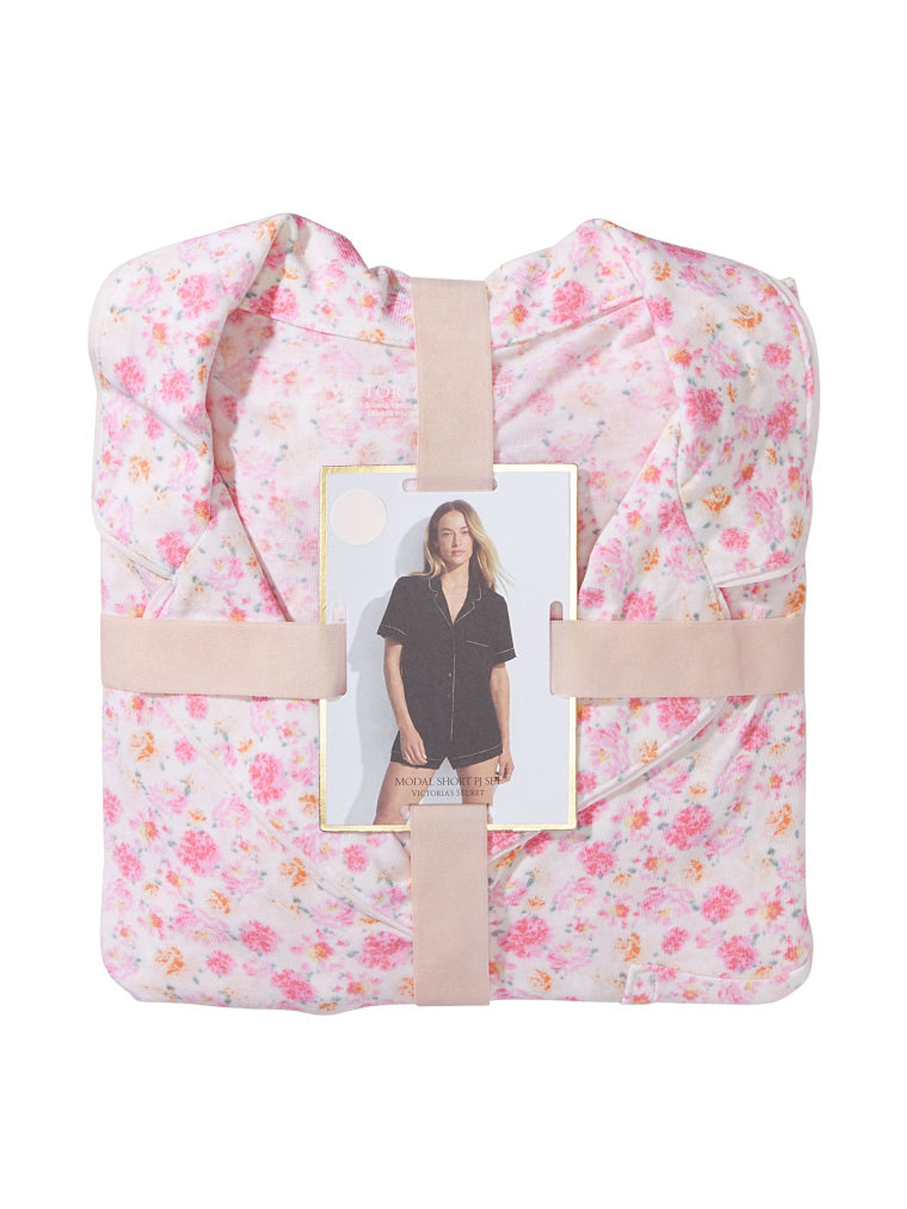 White Peonies Modal Short Pyjamas - Image 4 of 4
