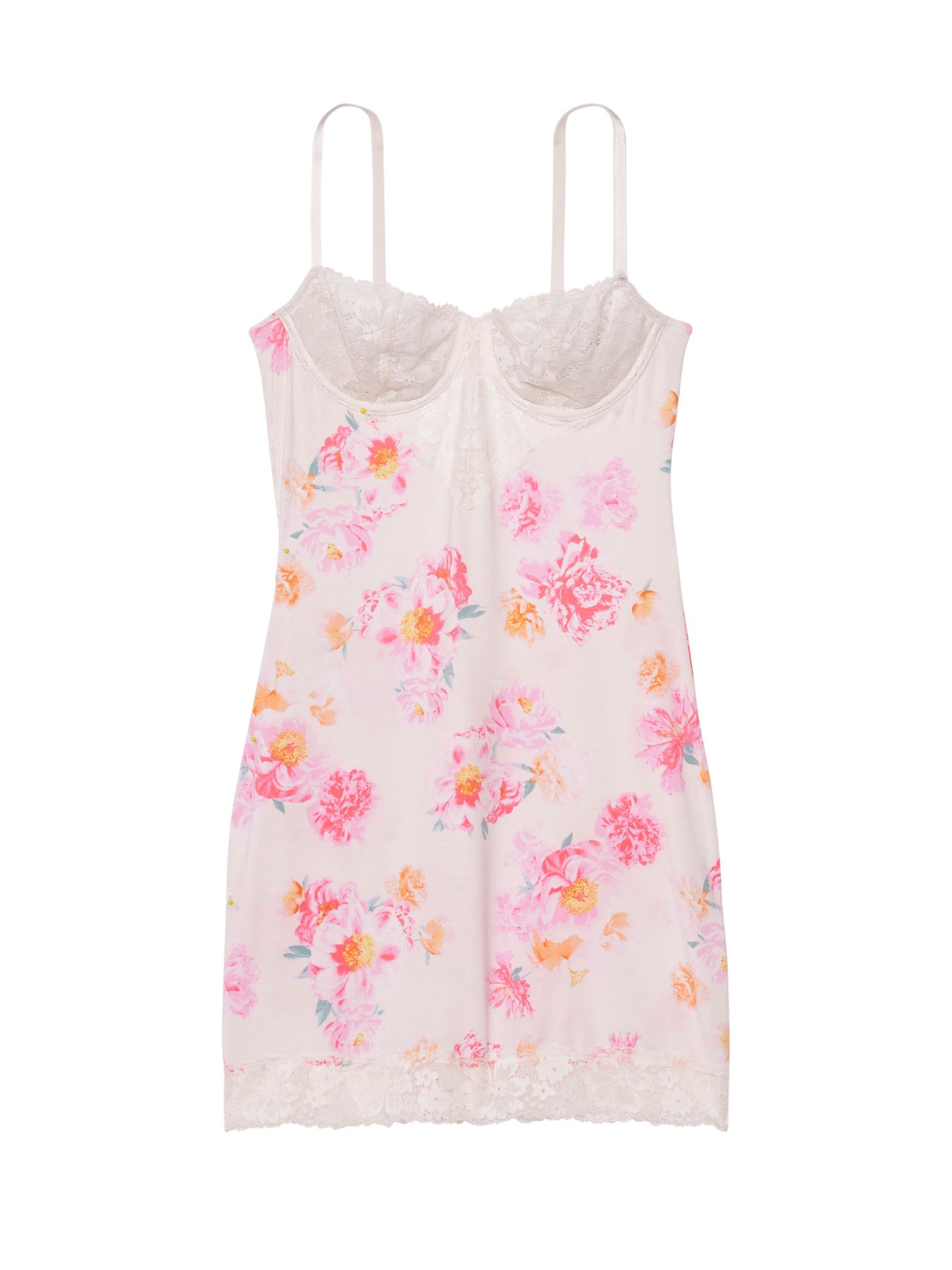 Pink Peony Bunches Modal Lace Mini Slip - Image 3 of 3