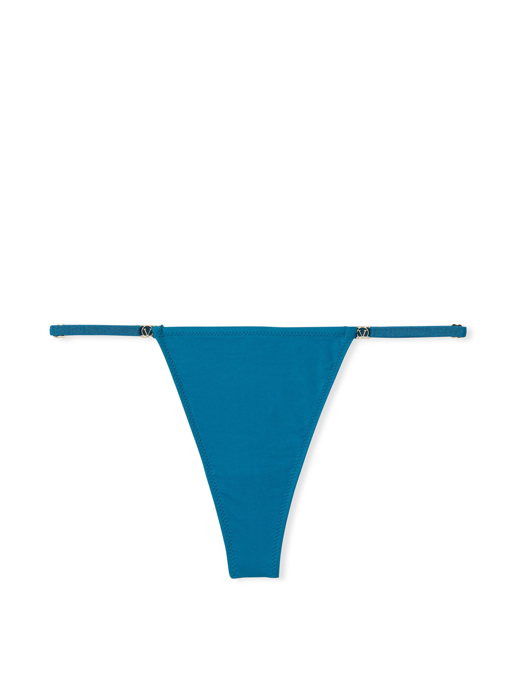 Blue Sapphire Smooth Thong Knickers - Image 3 of 3