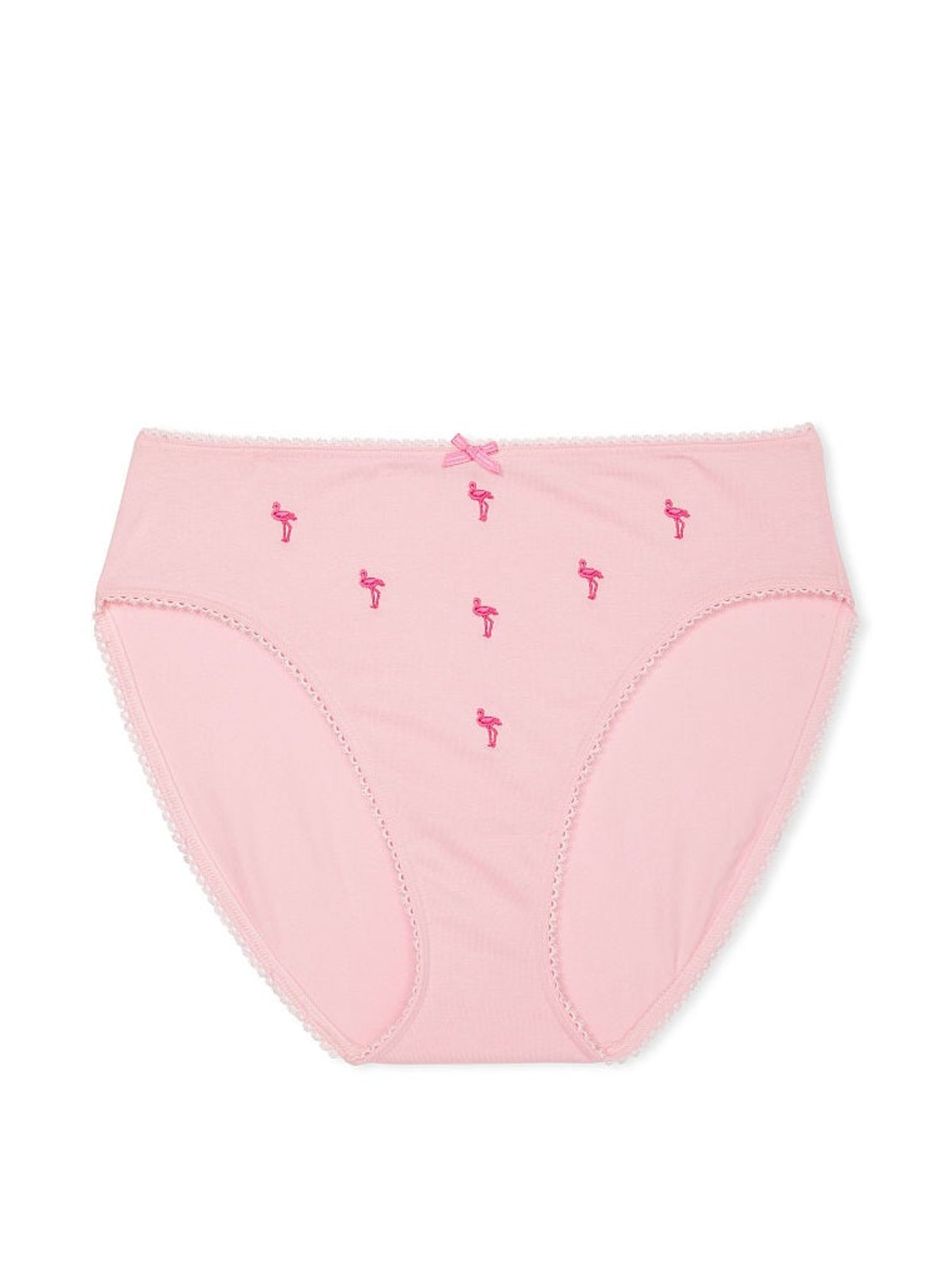 Pink Flamingo Brief Stretch Cotton G String Knickers - Image 3 of 3