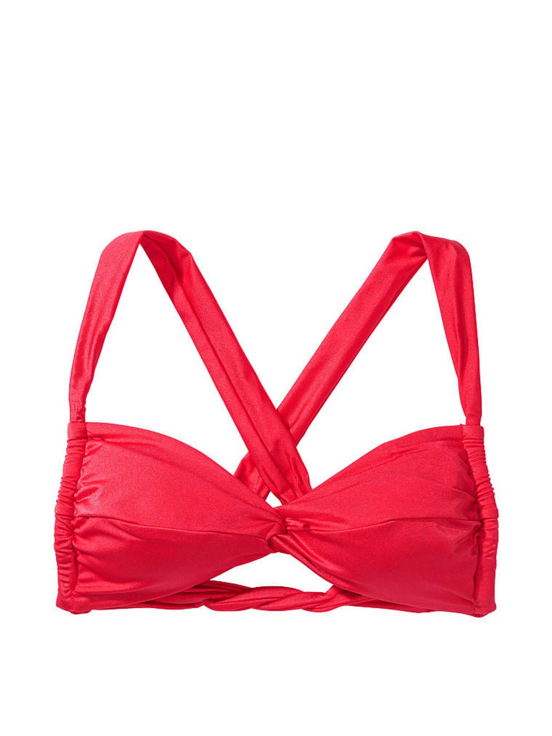 Wild Strawberry Pink Twist Multiway Halterneck Bikini Top - Image 3 of 3